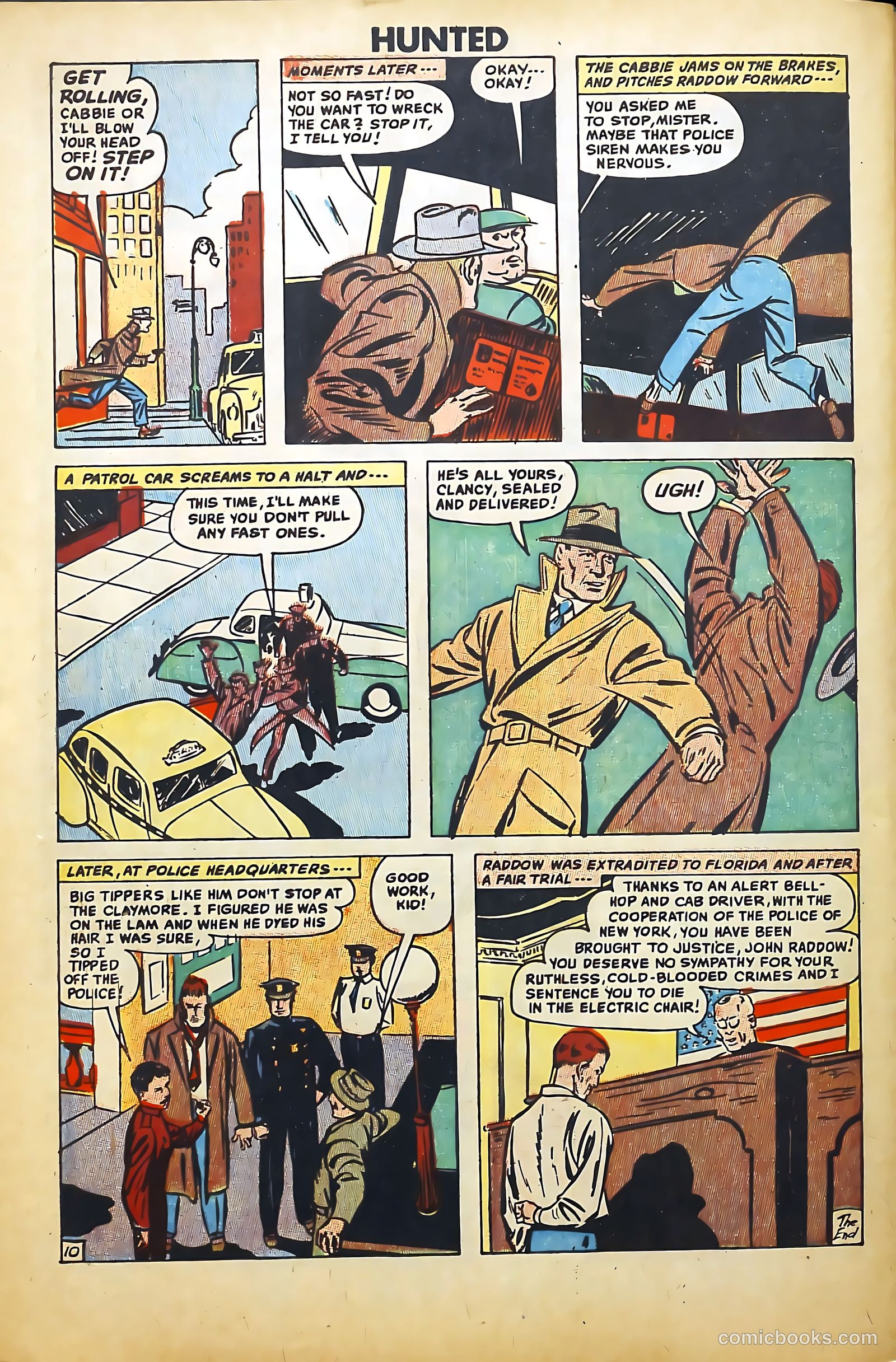 Hunted #1 (1950) — page 32 of 36