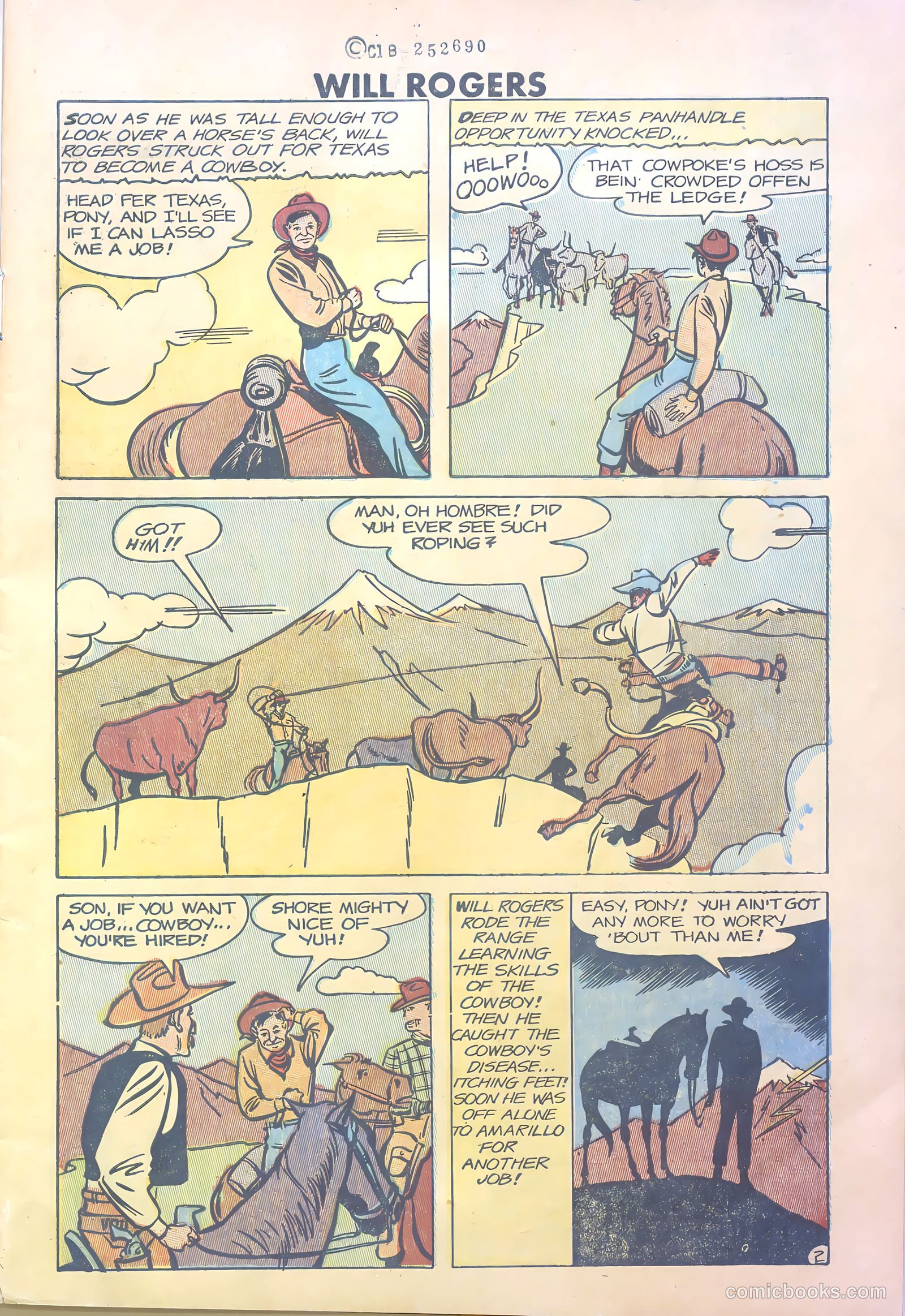 Will Rogers #1 (1950) — page 3 of 36