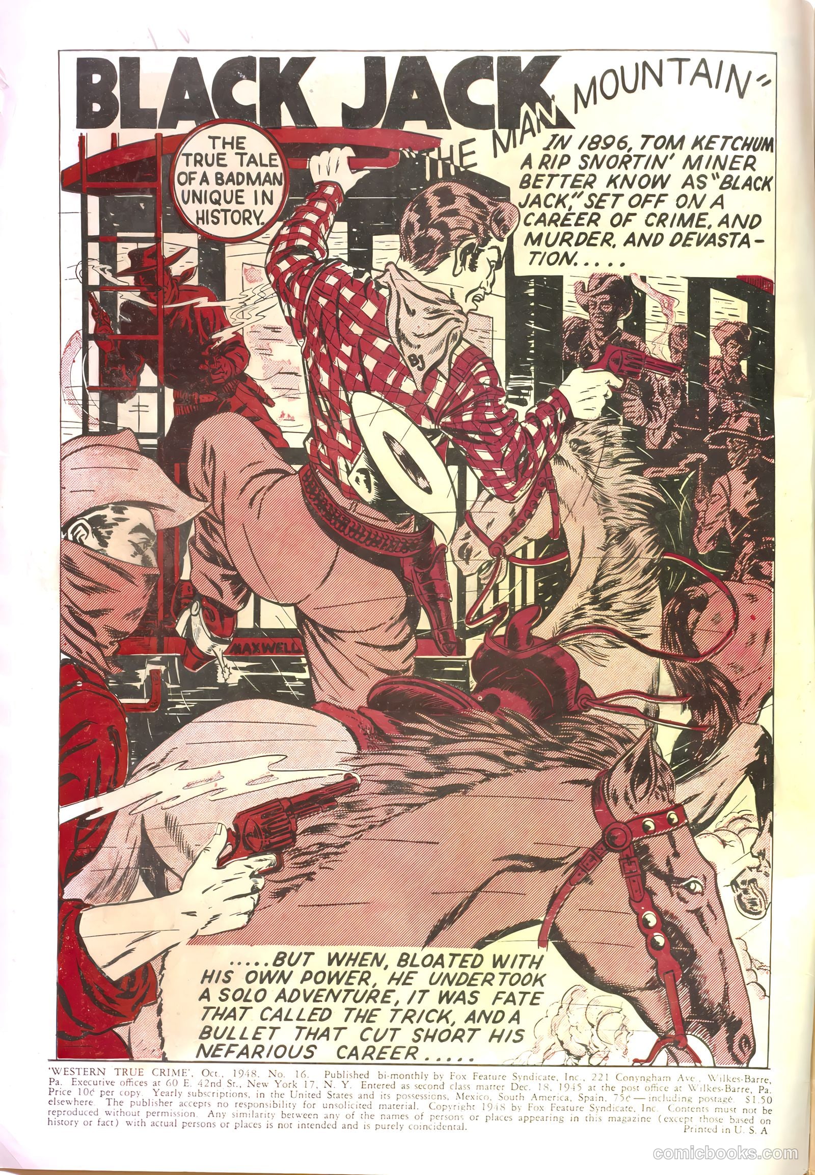 Western True Crime #2 (1950) — page 2 of 37