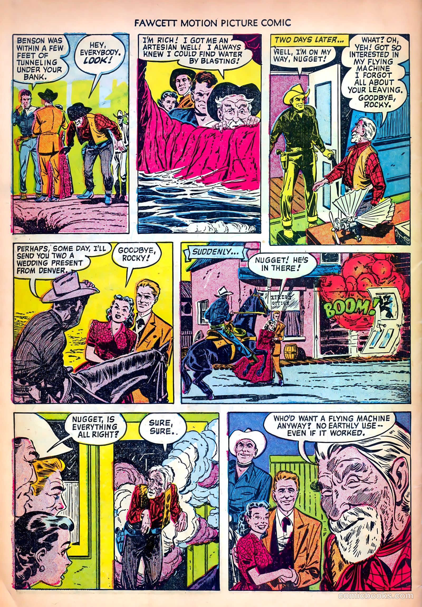Motion Picture Comics 104 Vigilante Hideout #1 — page 34 of 36