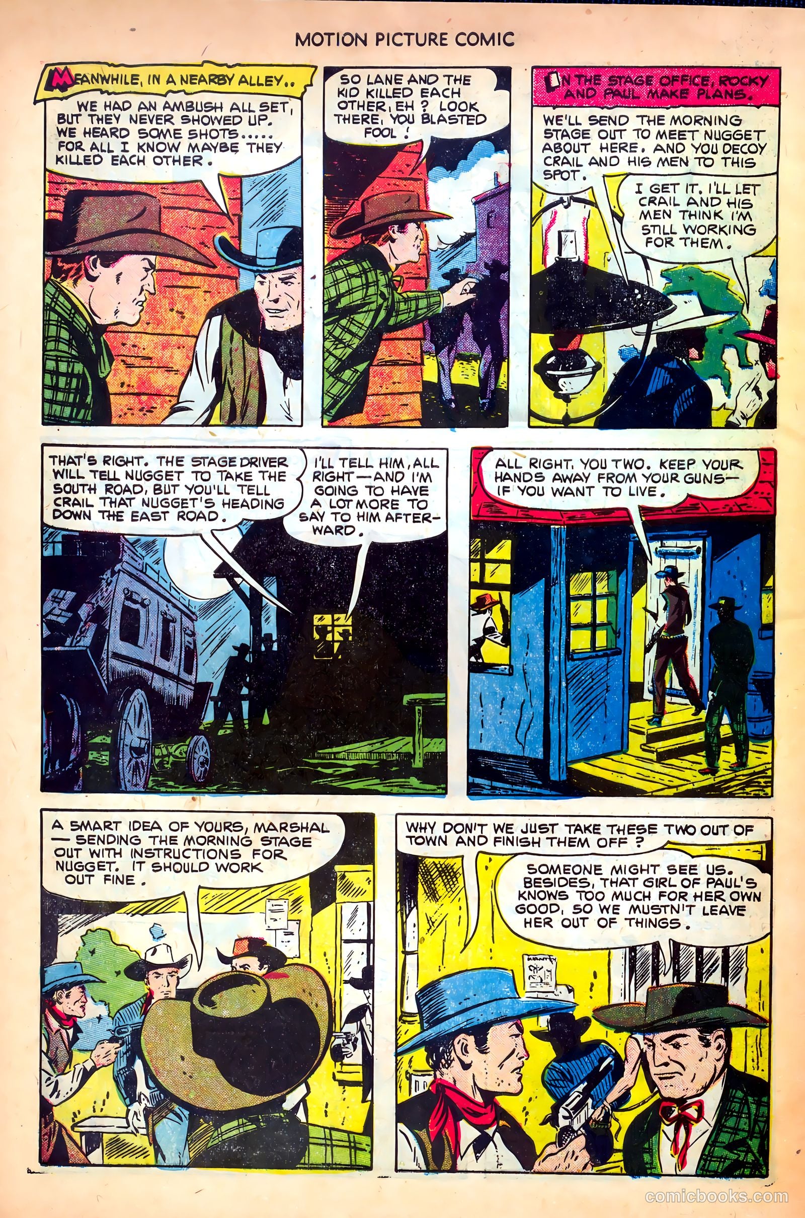 Motion Picture Comics 107 Frisco Tornado #1 — page 28 of 36