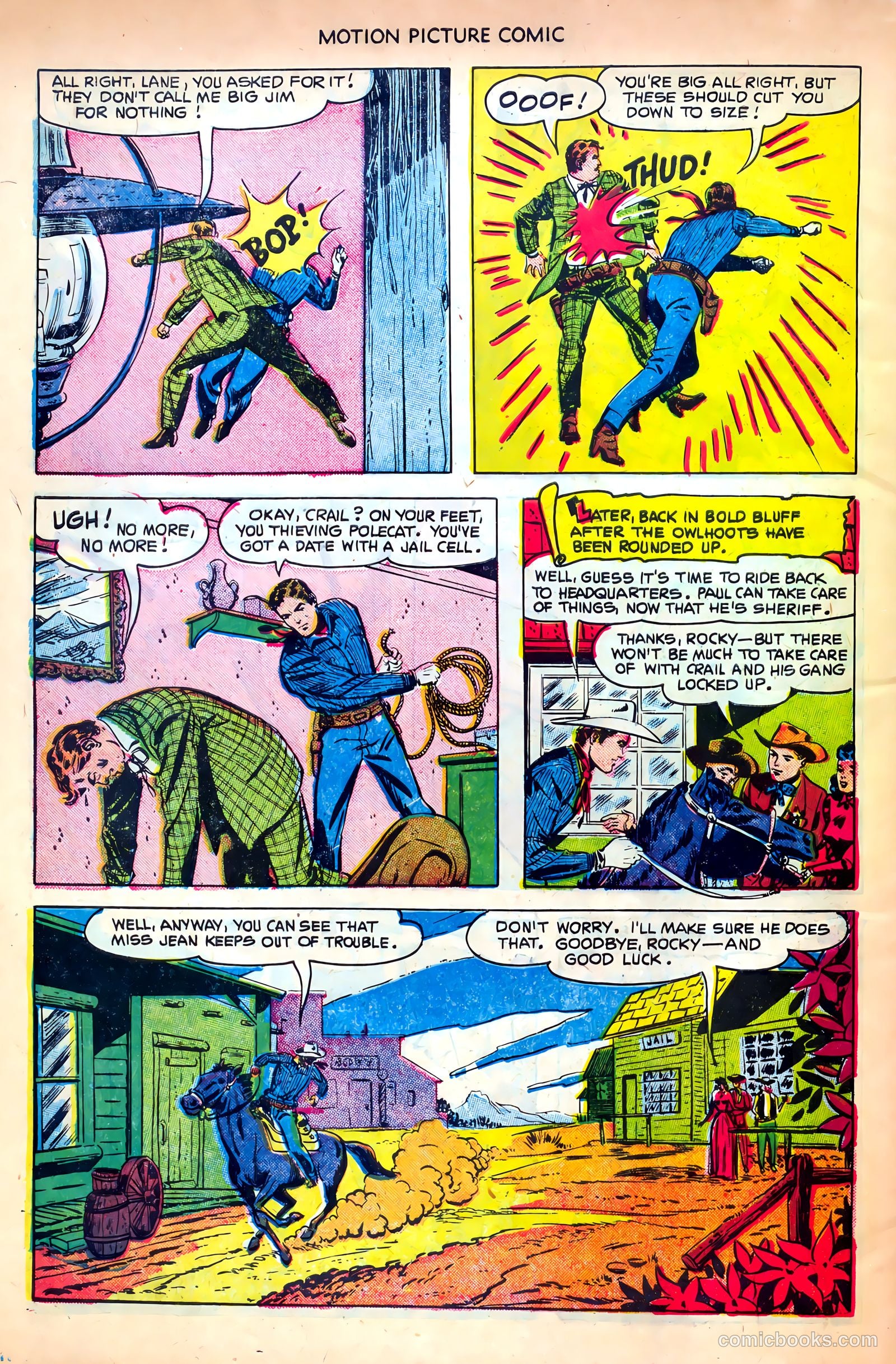Motion Picture Comics 107 Frisco Tornado #1 — page 34 of 36