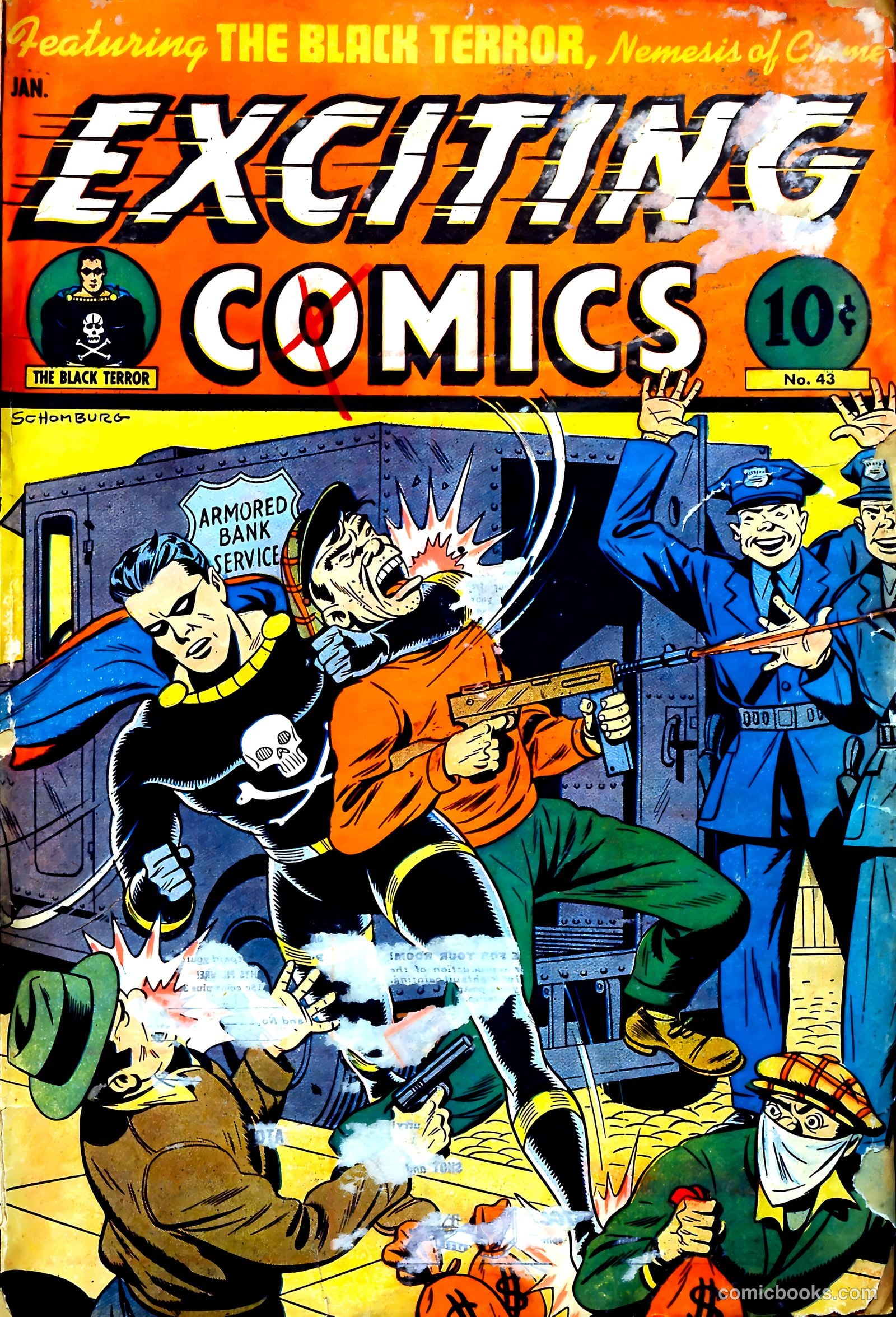 Exciting Comics #43 cover