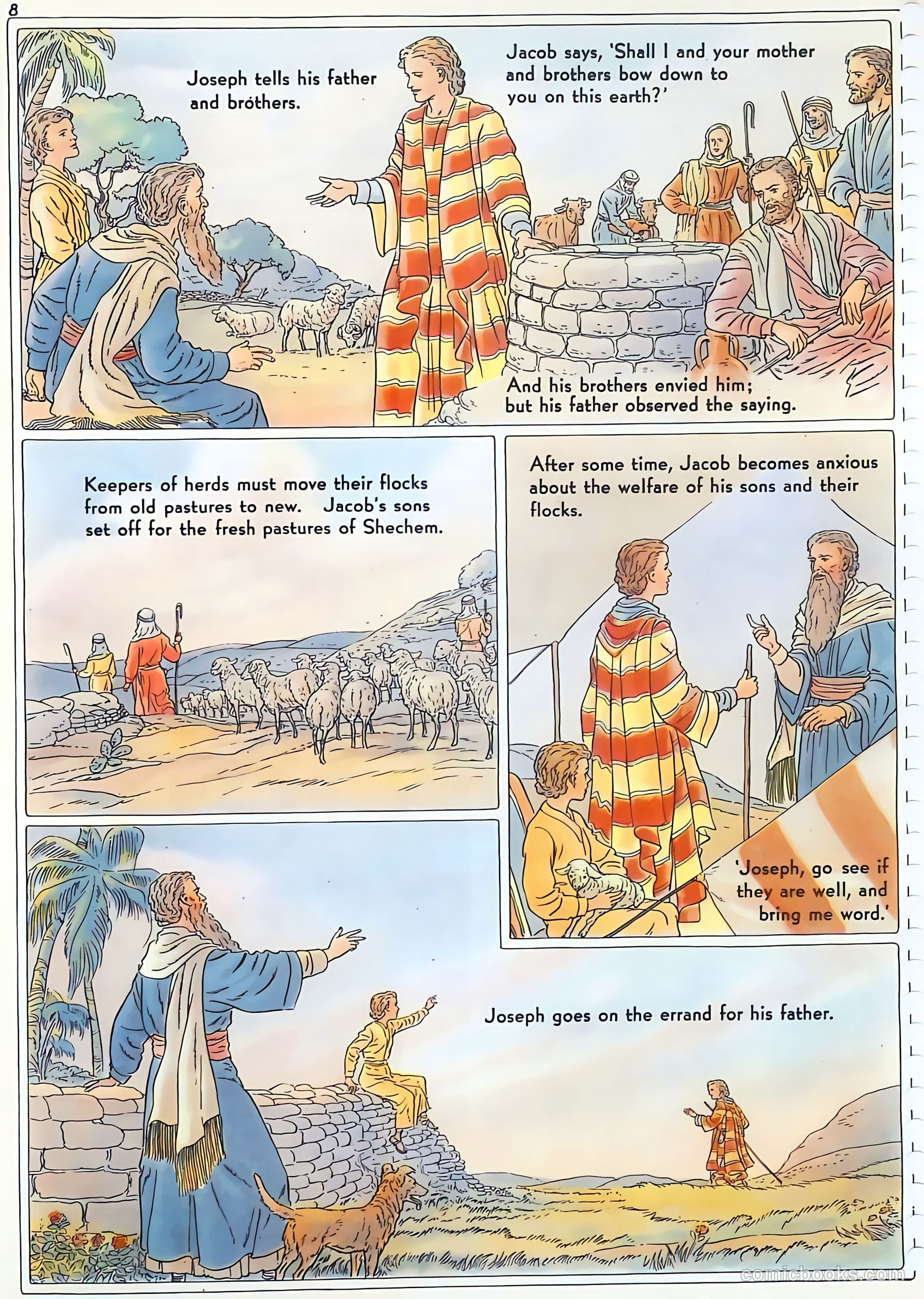 The Life of Joseph Visualized #nn (1946) — page 8 of 48