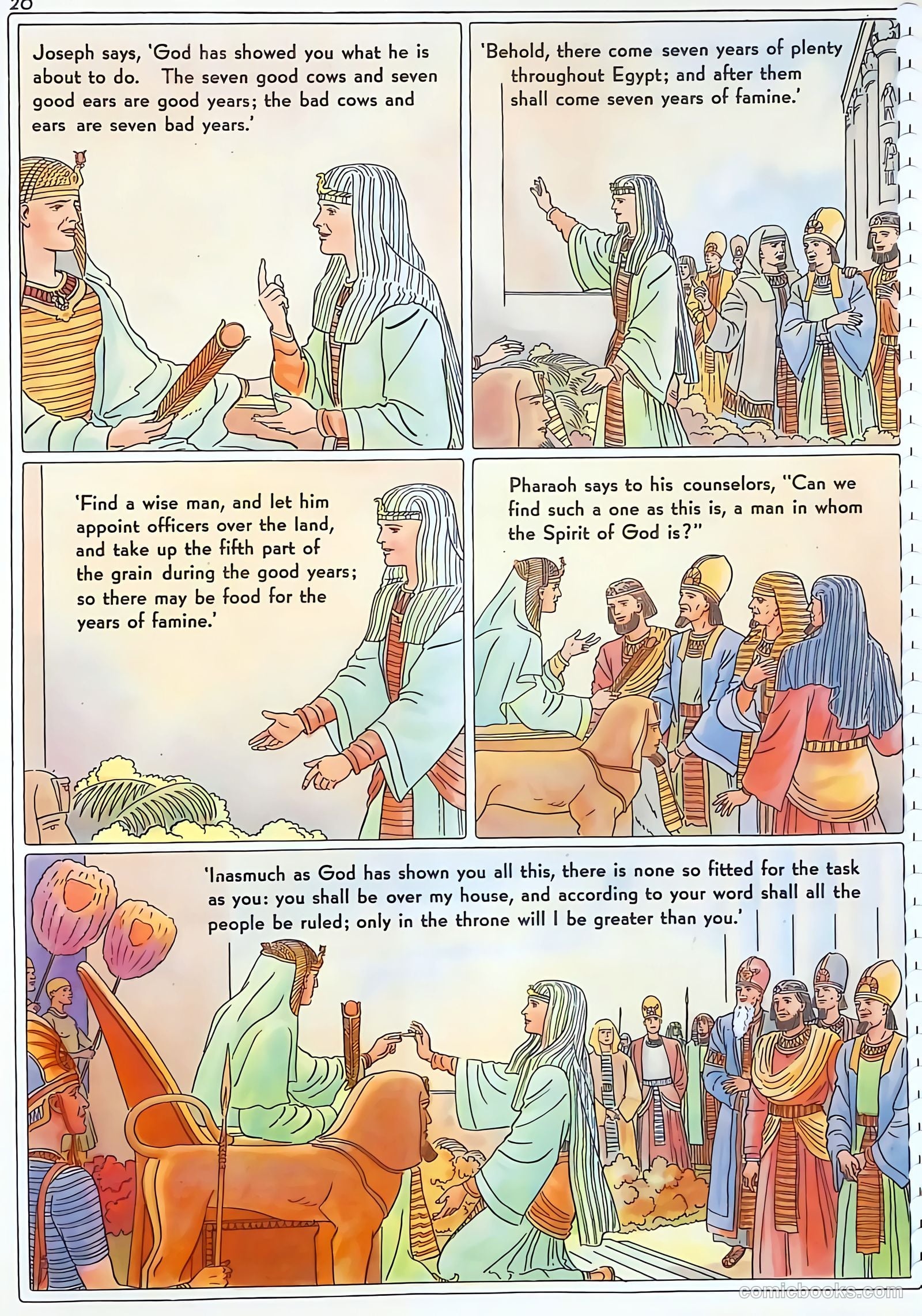The Life of Joseph Visualized #nn (1946) — page 20 of 48