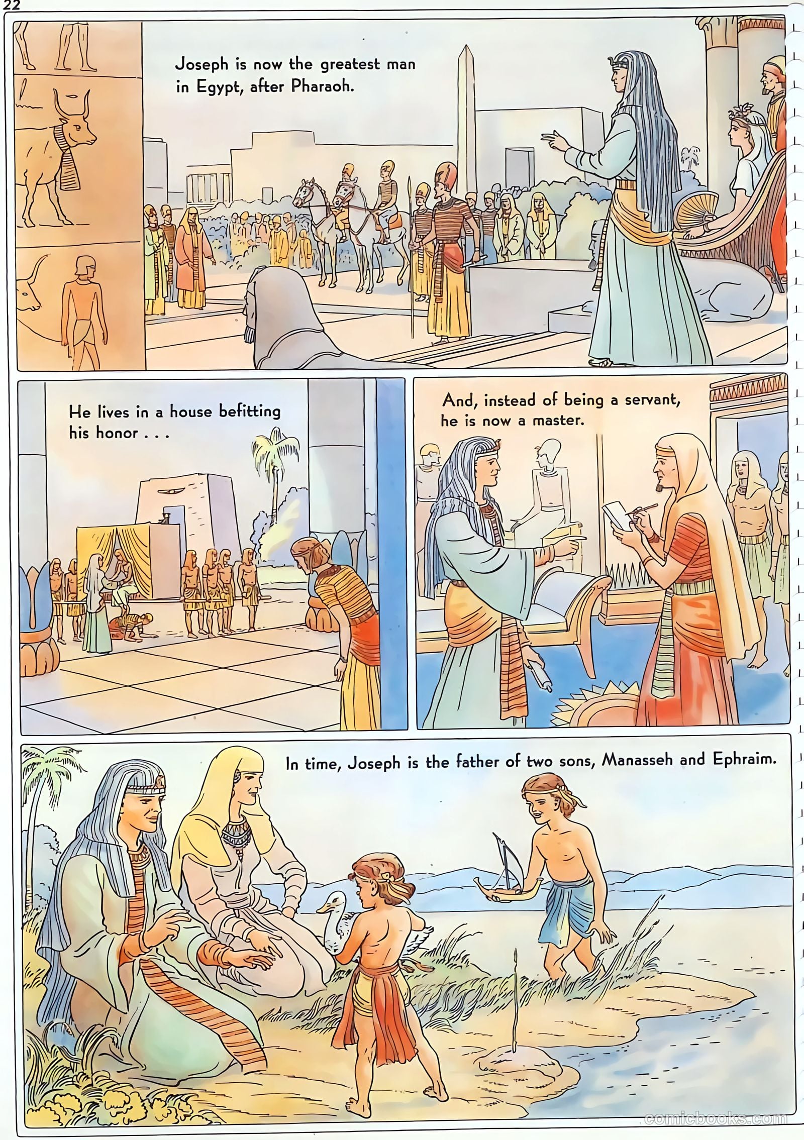 The Life of Joseph Visualized #nn (1946) — page 22 of 48