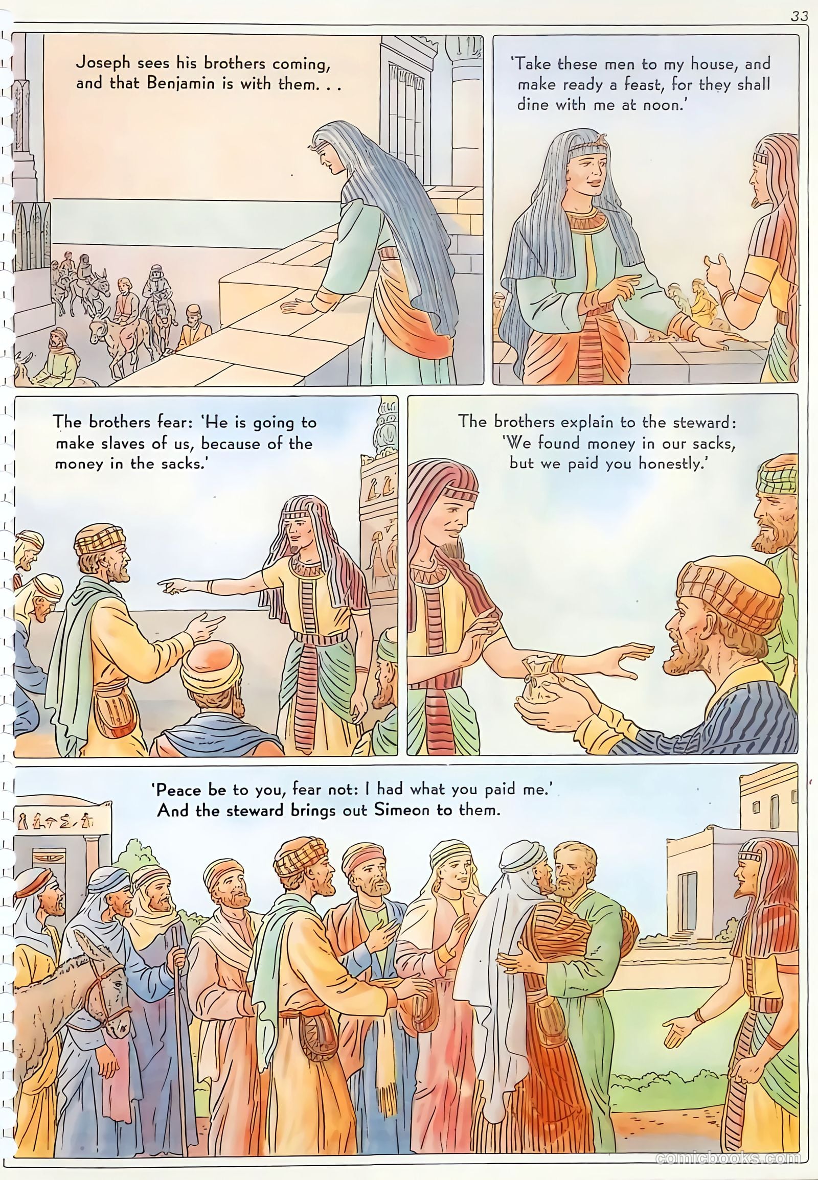 The Life of Joseph Visualized #nn (1946) — page 33 of 48