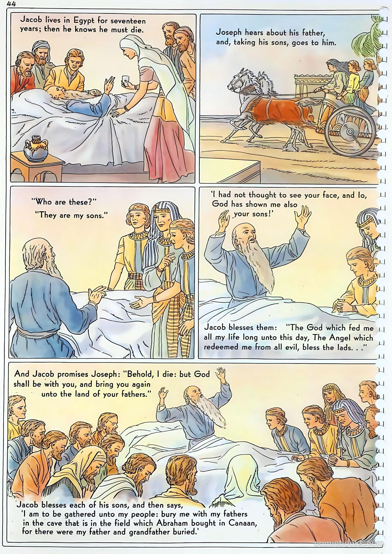 The Life of Joseph Visualized #nn (1946) — page 44 of 48
