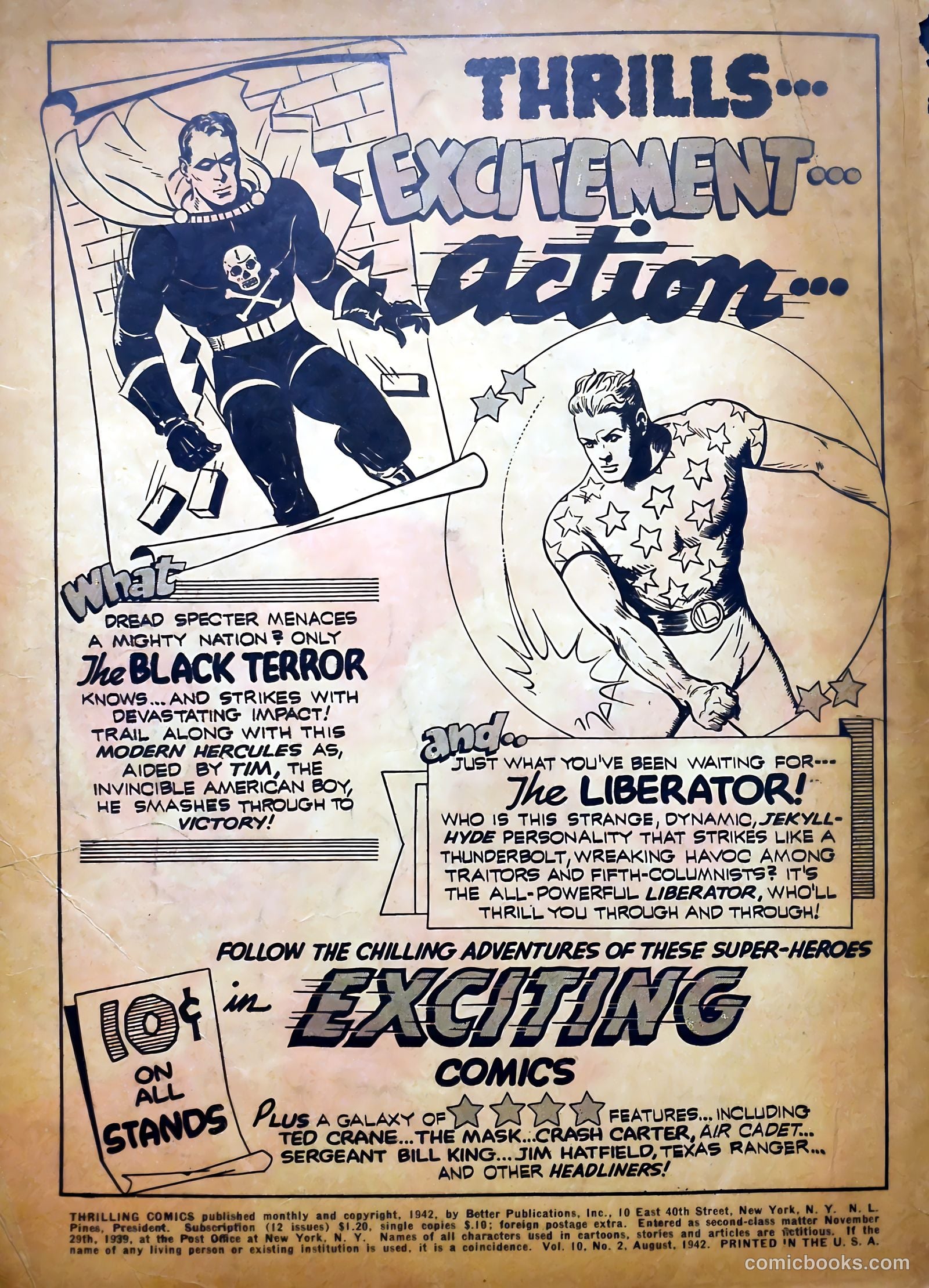 Thrilling Comics #29 (1940) — page 2 of 68
