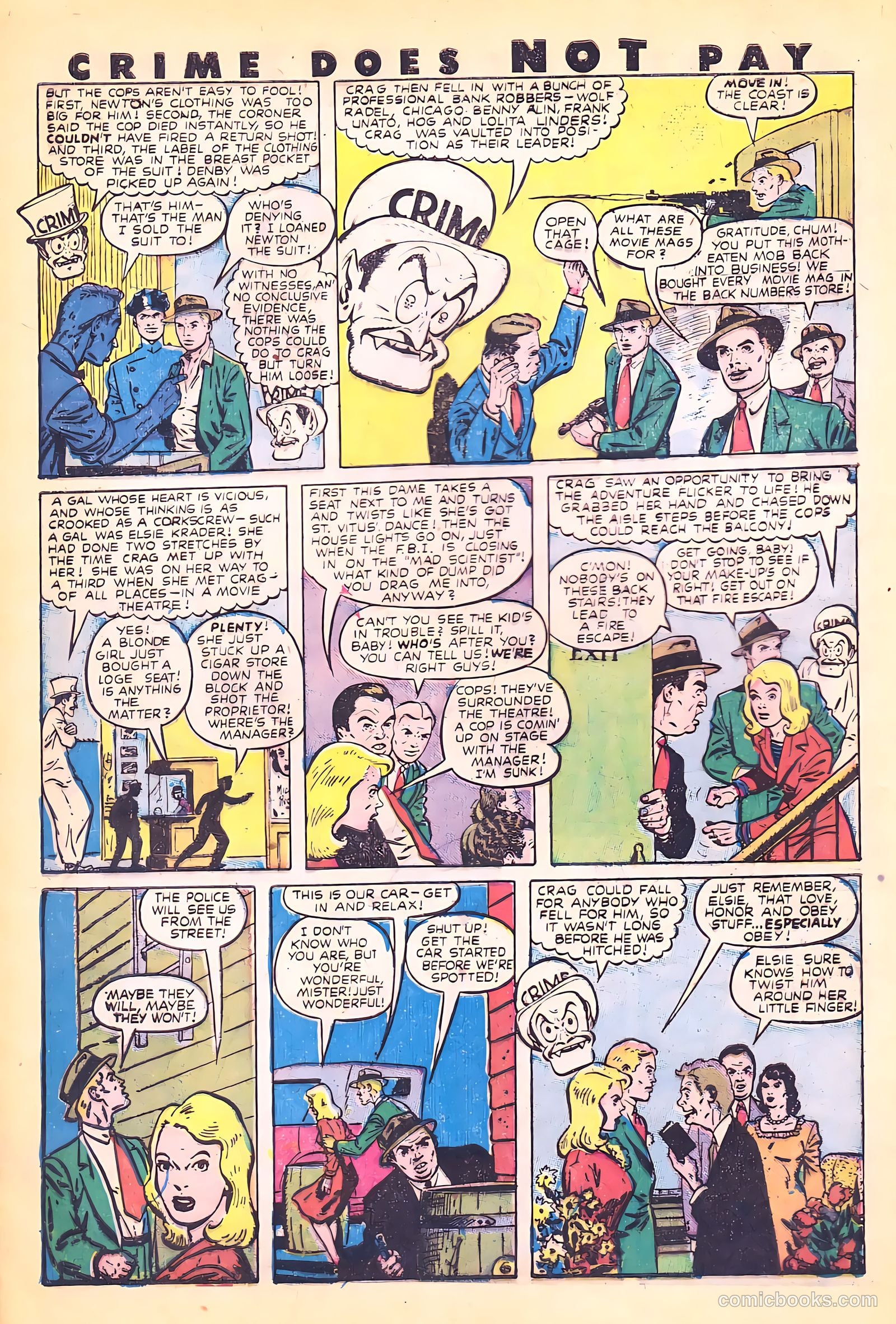 Crime Does Not Pay #72 (1942) — page 8 of 54