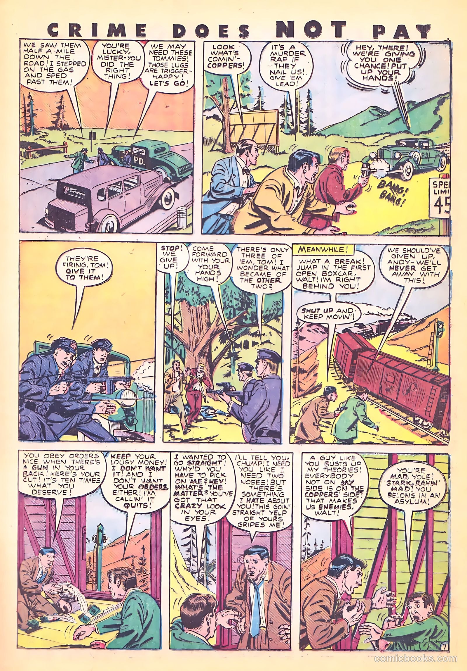 Crime Does Not Pay #72 (1942) — page 23 of 54