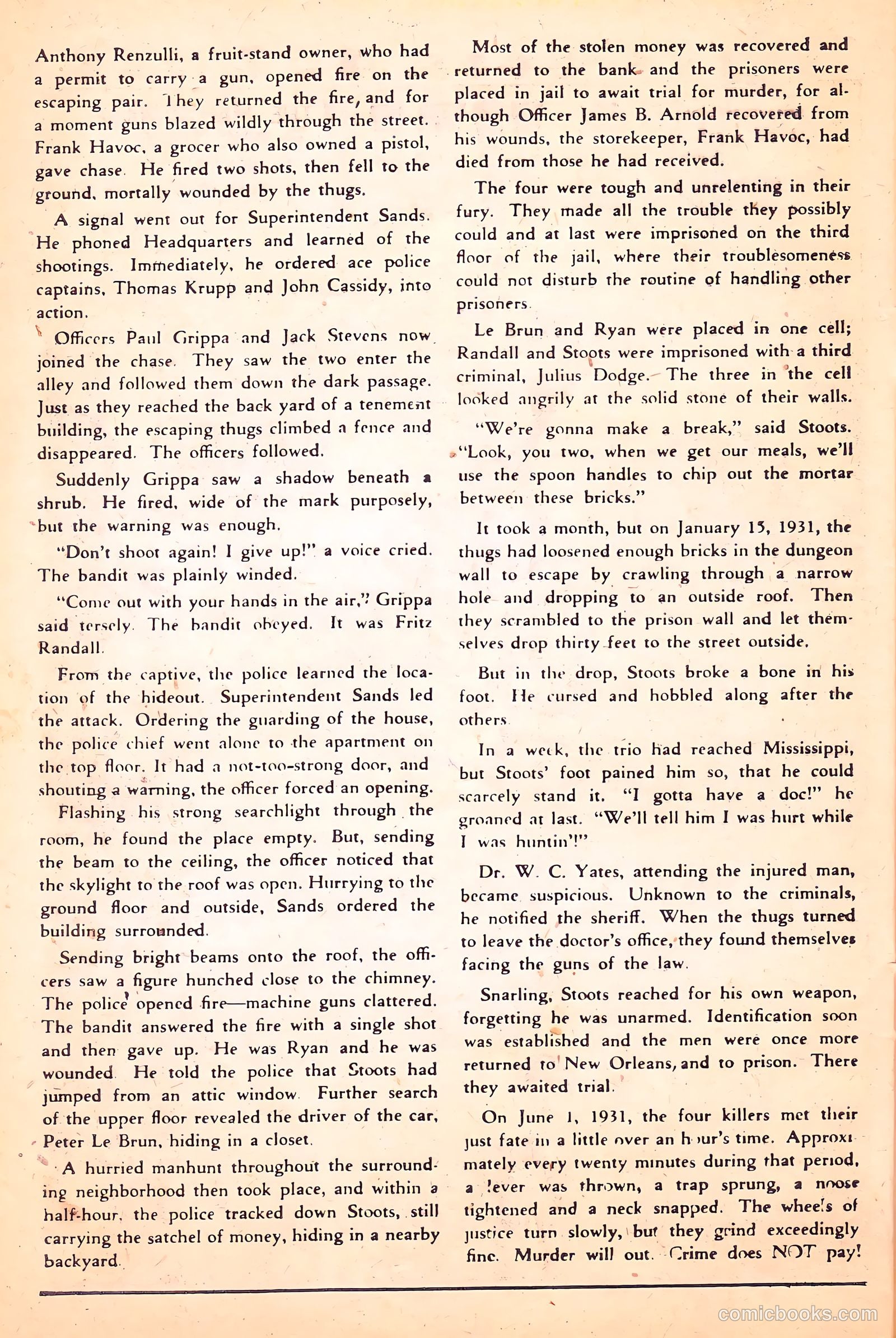 Crime Does Not Pay #62 (1942) — page 43 of 53
