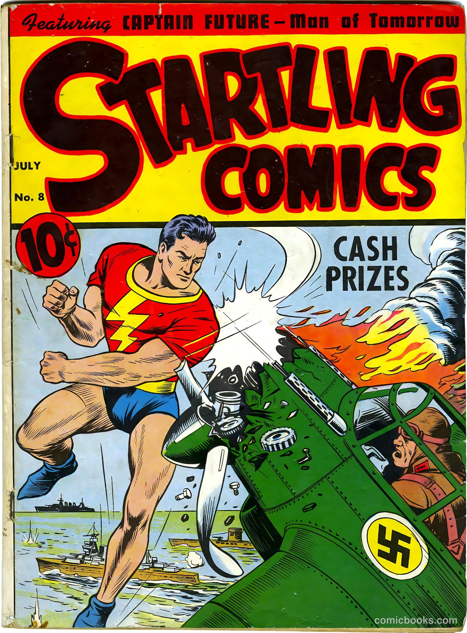 Startling Comics #8 cover