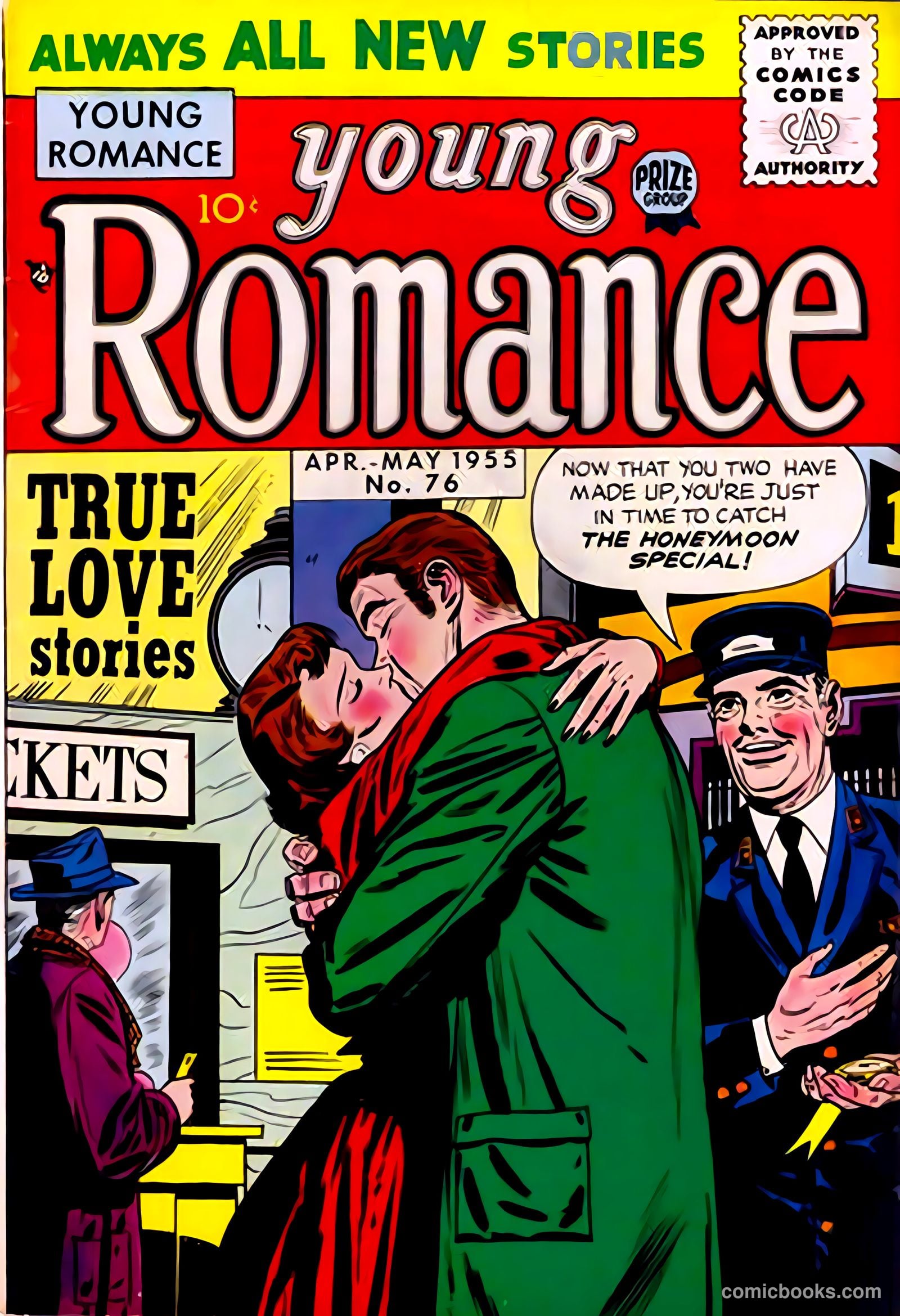 Young Romance #76 (1953) — page 1 of 37