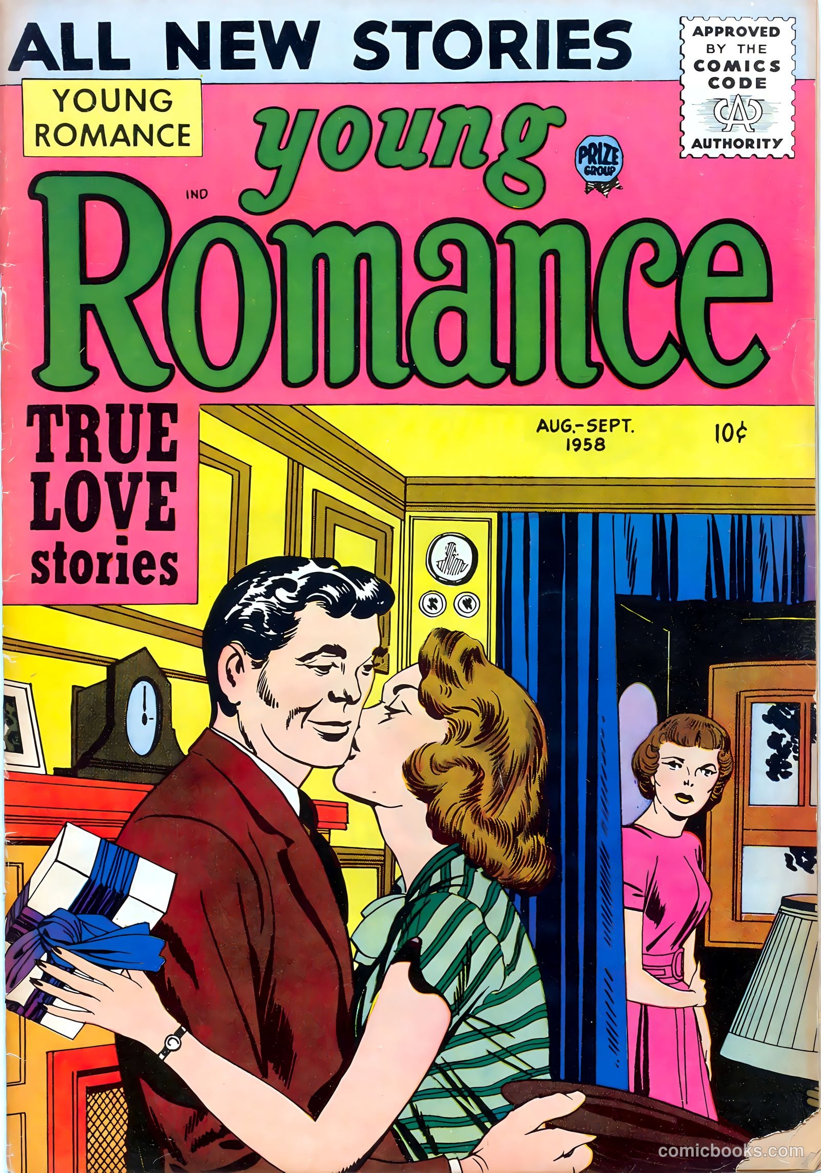 Young Romance #95 cover