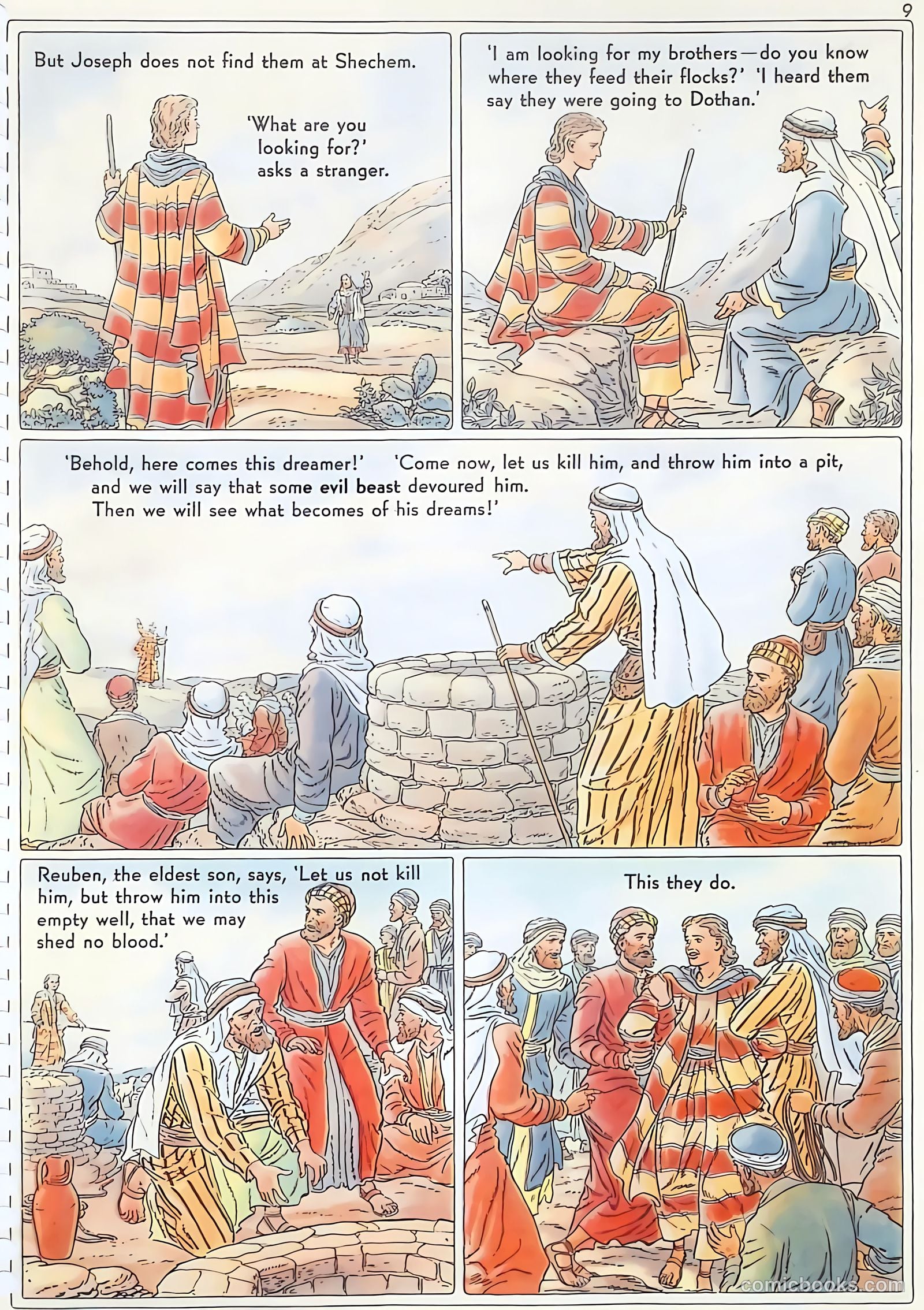 The Life of Joseph Visualized #1 (1946) — page 9 of 48