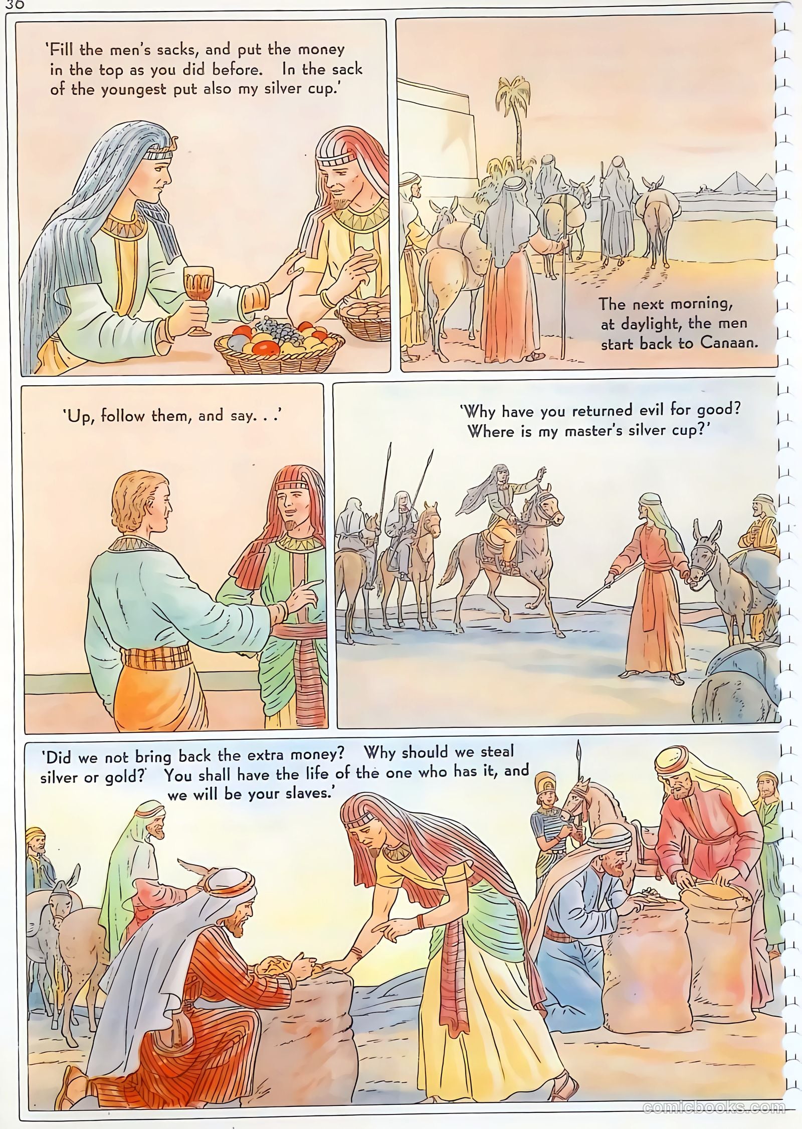 The Life of Joseph Visualized #1 (1946) — page 36 of 48