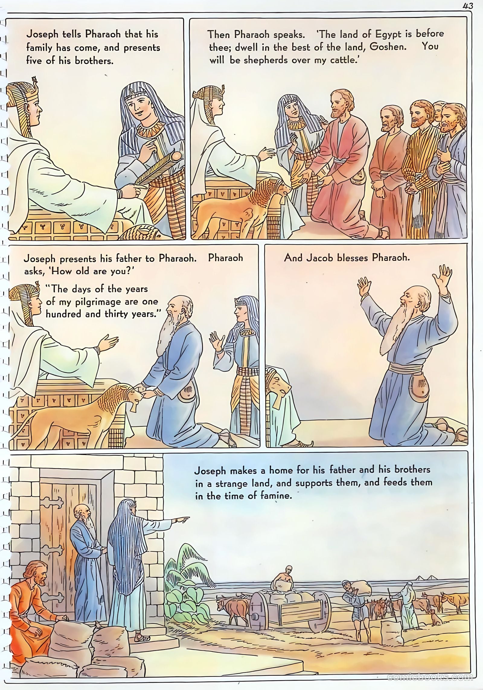 The Life of Joseph Visualized #1 (1946) — page 43 of 48