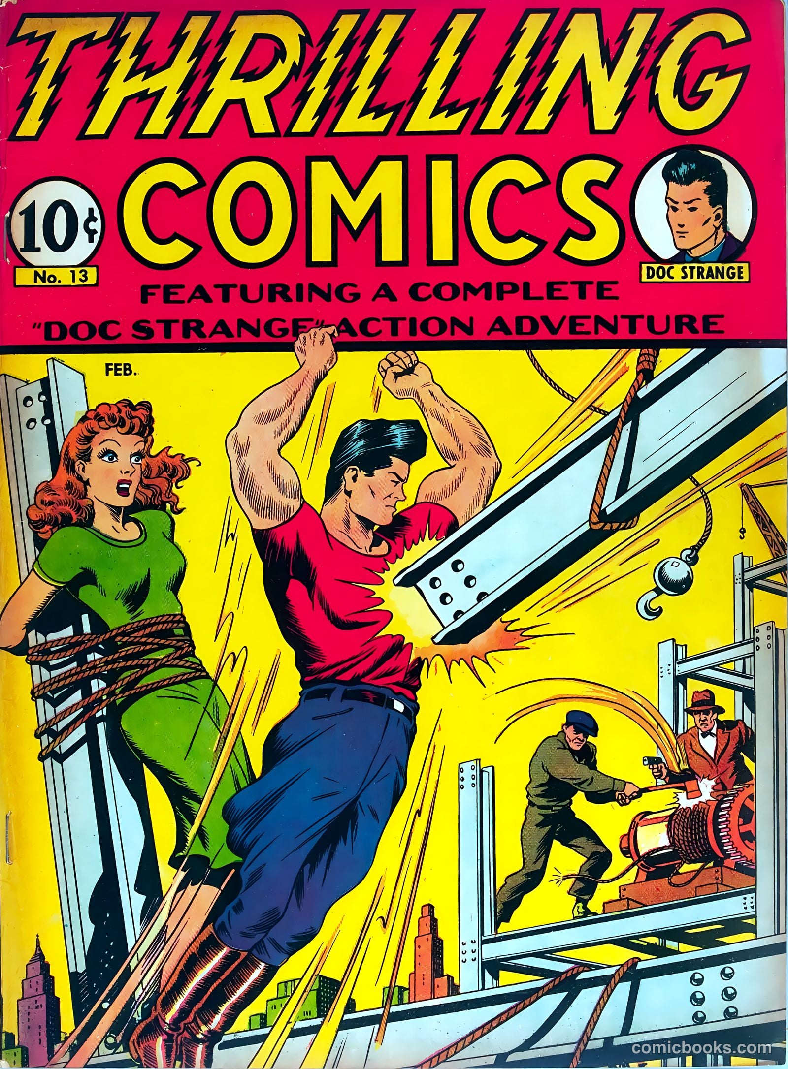 Thrilling Comics #13 cover