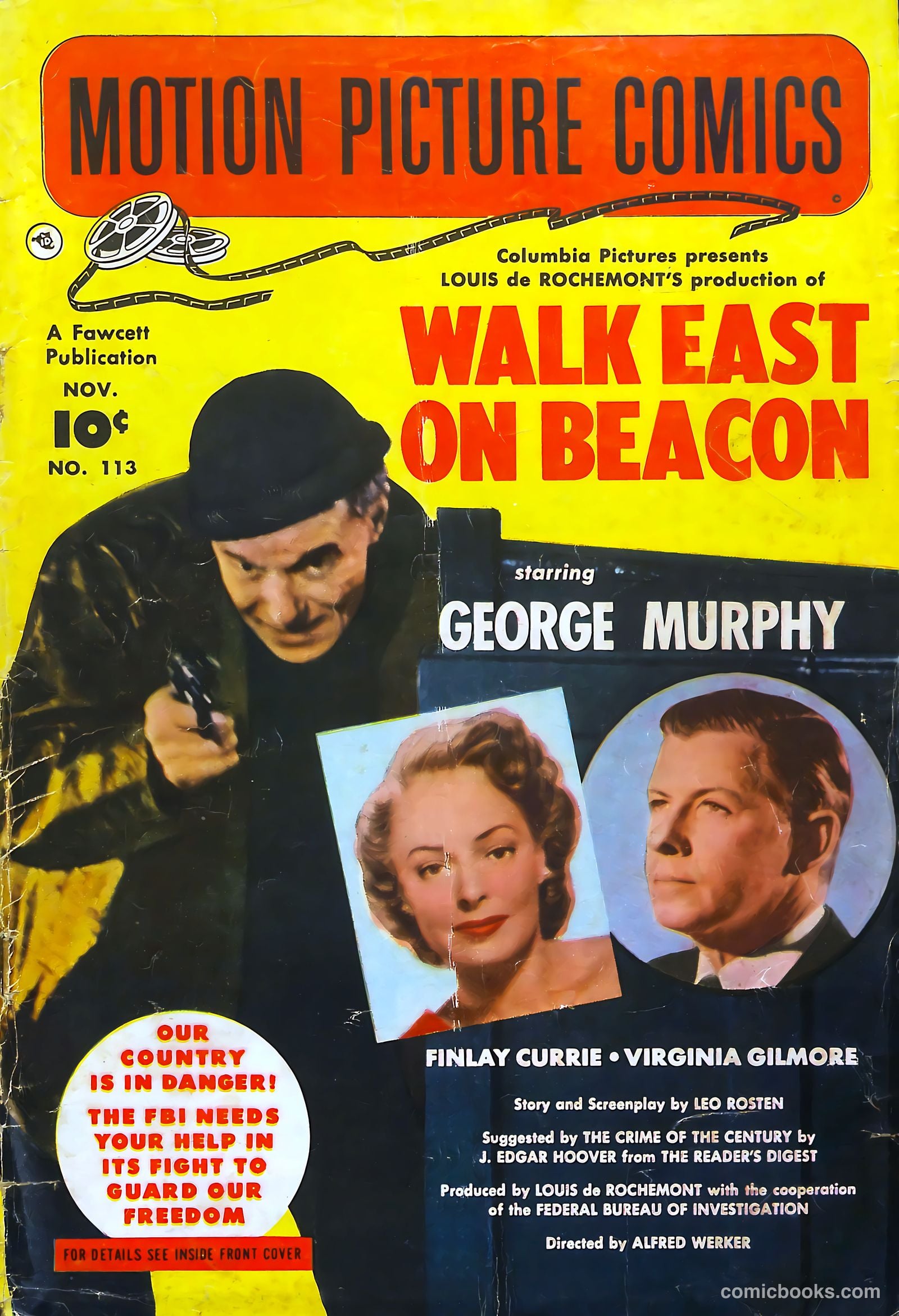 Motion Picture Comics 113 Walk East on Beacon #1