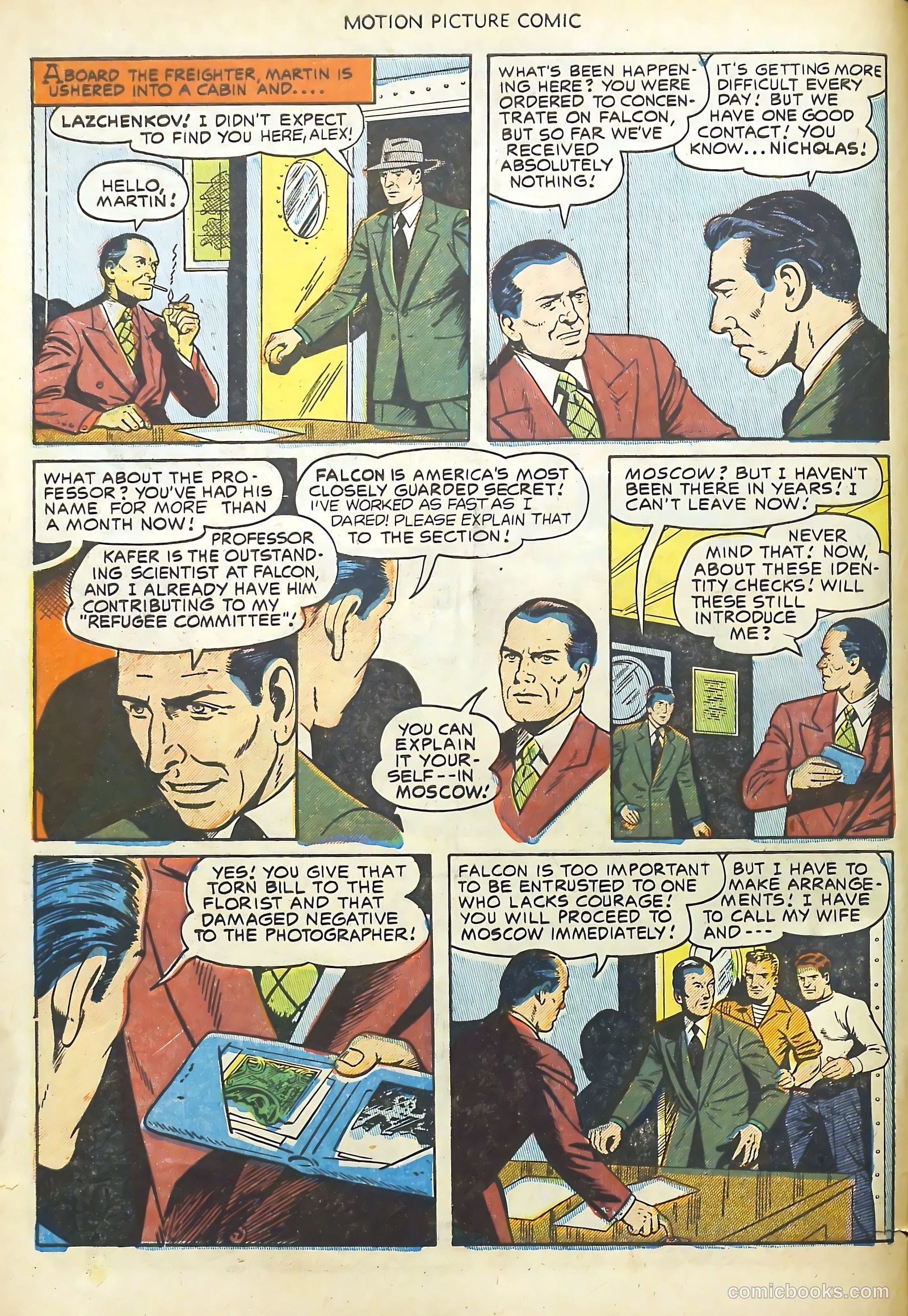 Motion Picture Comics 113 Walk East on Beacon #1 — page 6 of 36