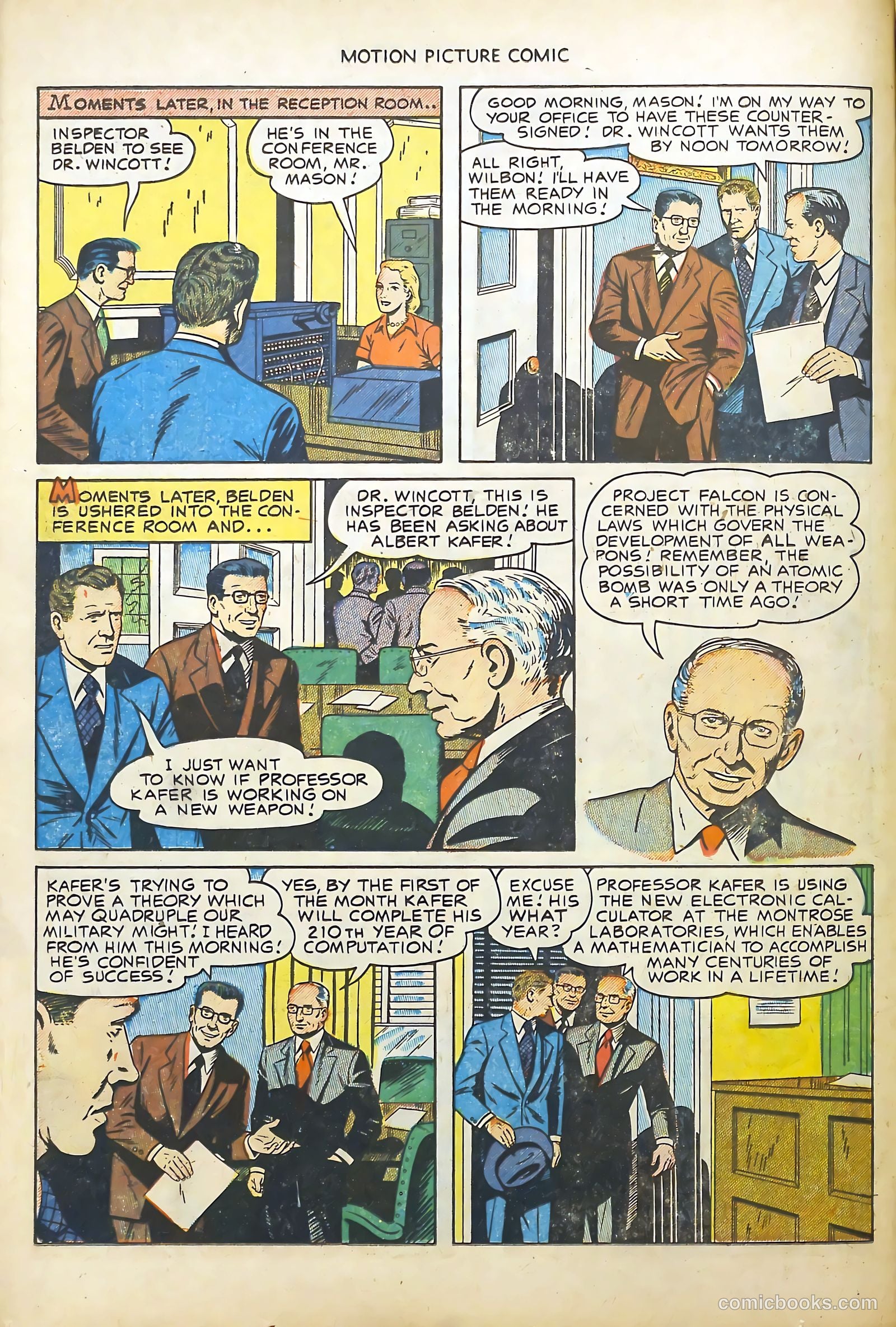 Motion Picture Comics 113 Walk East on Beacon #1 — page 14 of 36