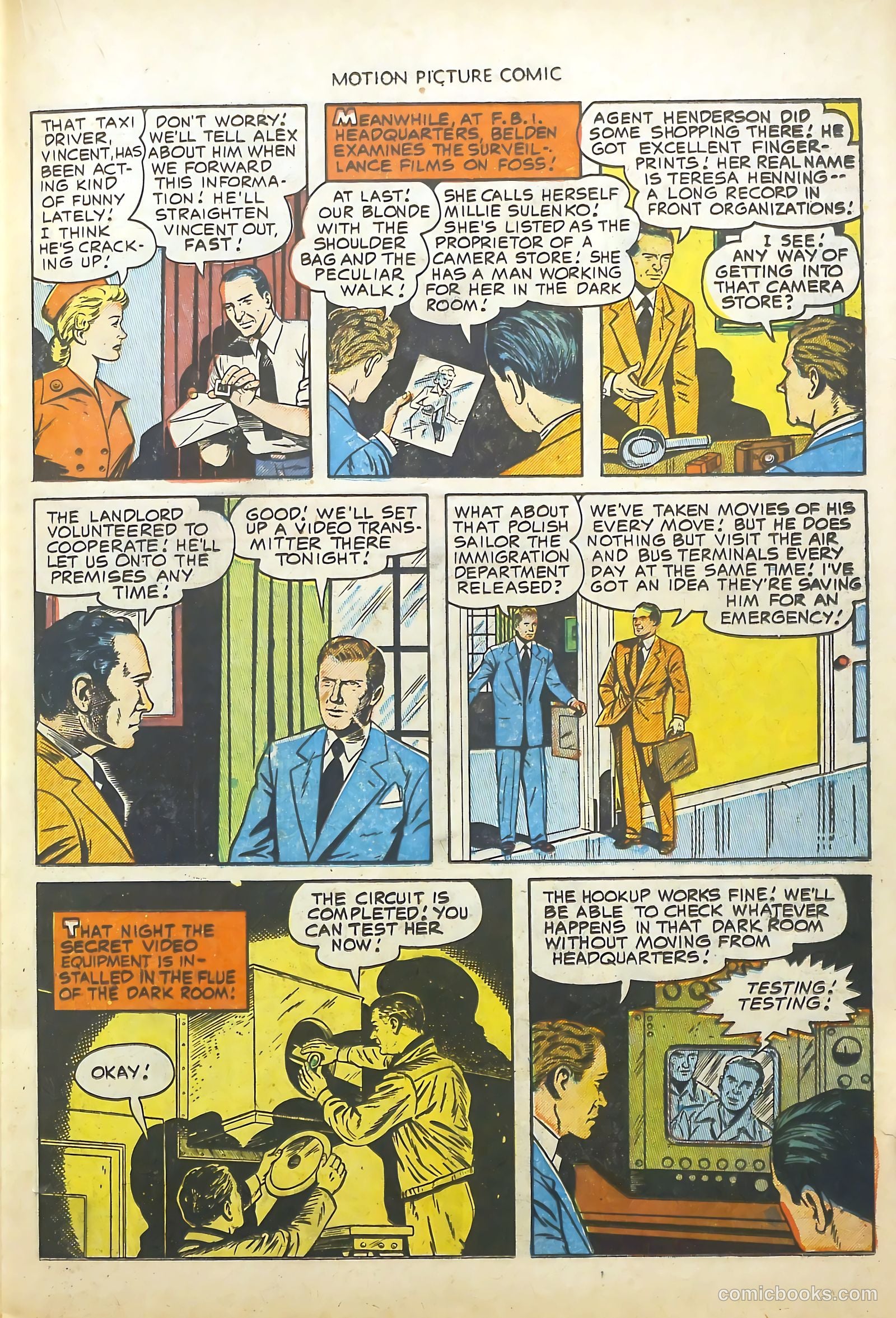 Motion Picture Comics 113 Walk East on Beacon #1 — page 19 of 36