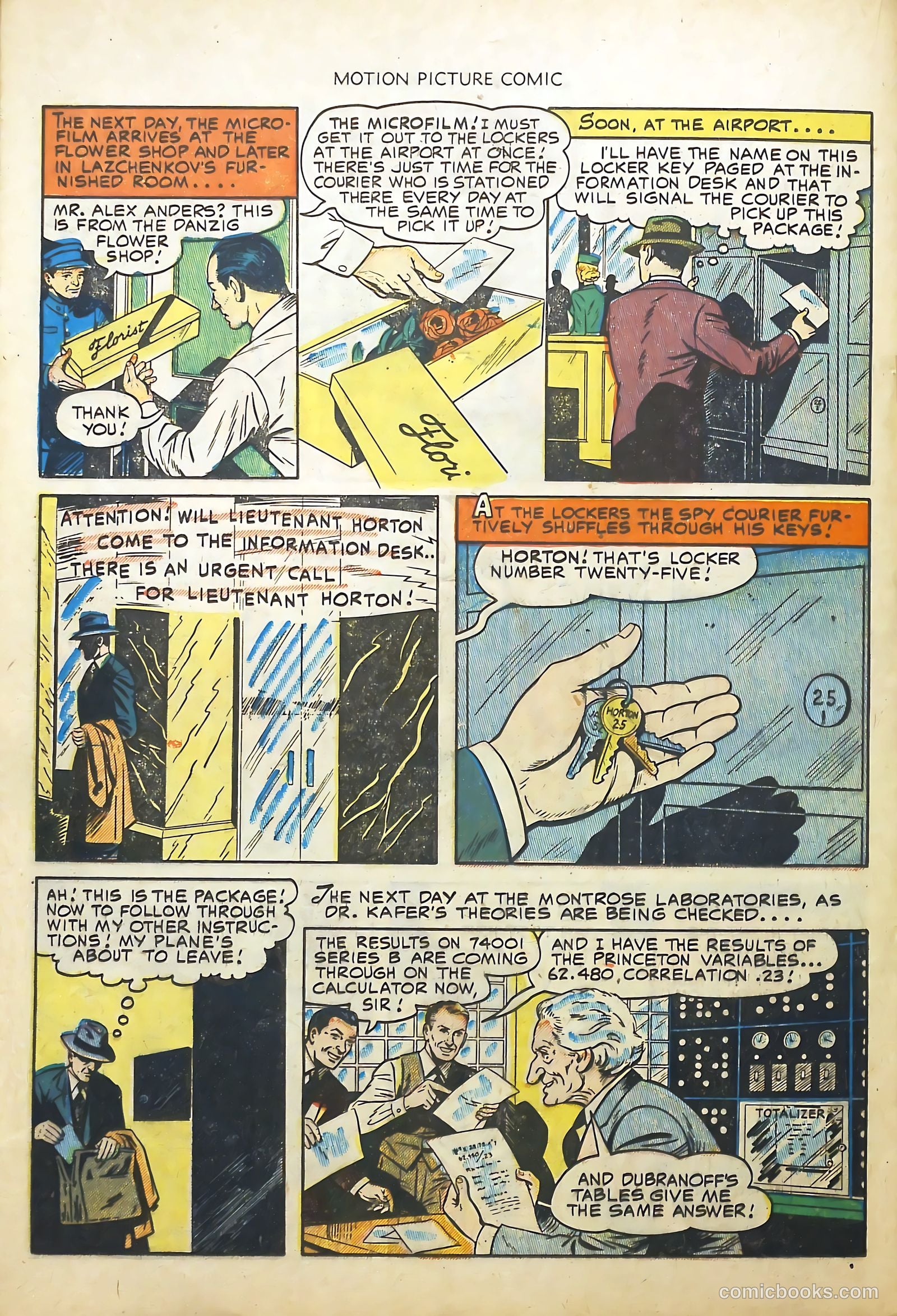 Motion Picture Comics 113 Walk East on Beacon #1 — page 20 of 36