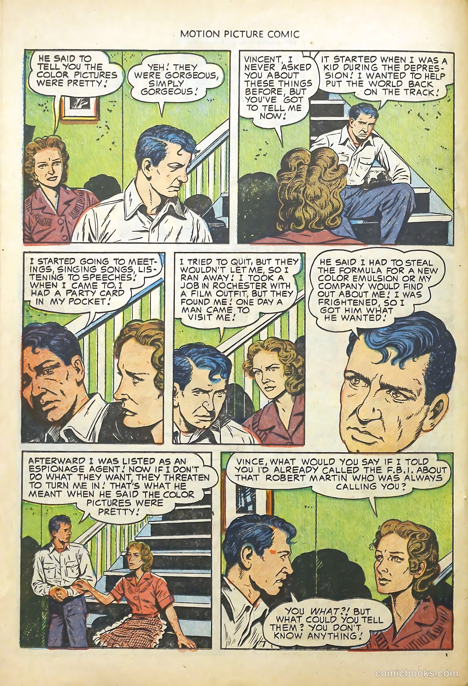 Motion Picture Comics 113 Walk East on Beacon #1 — page 22 of 36