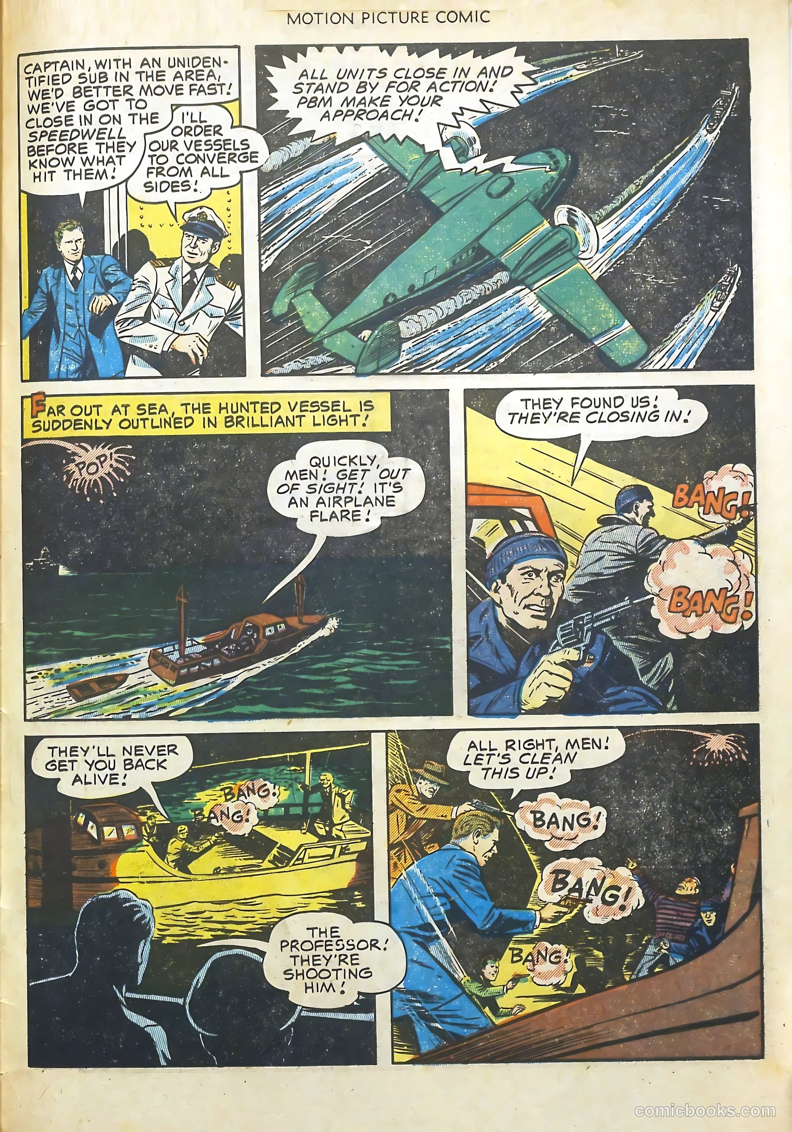 Motion Picture Comics 113 Walk East on Beacon #1 — page 33 of 36