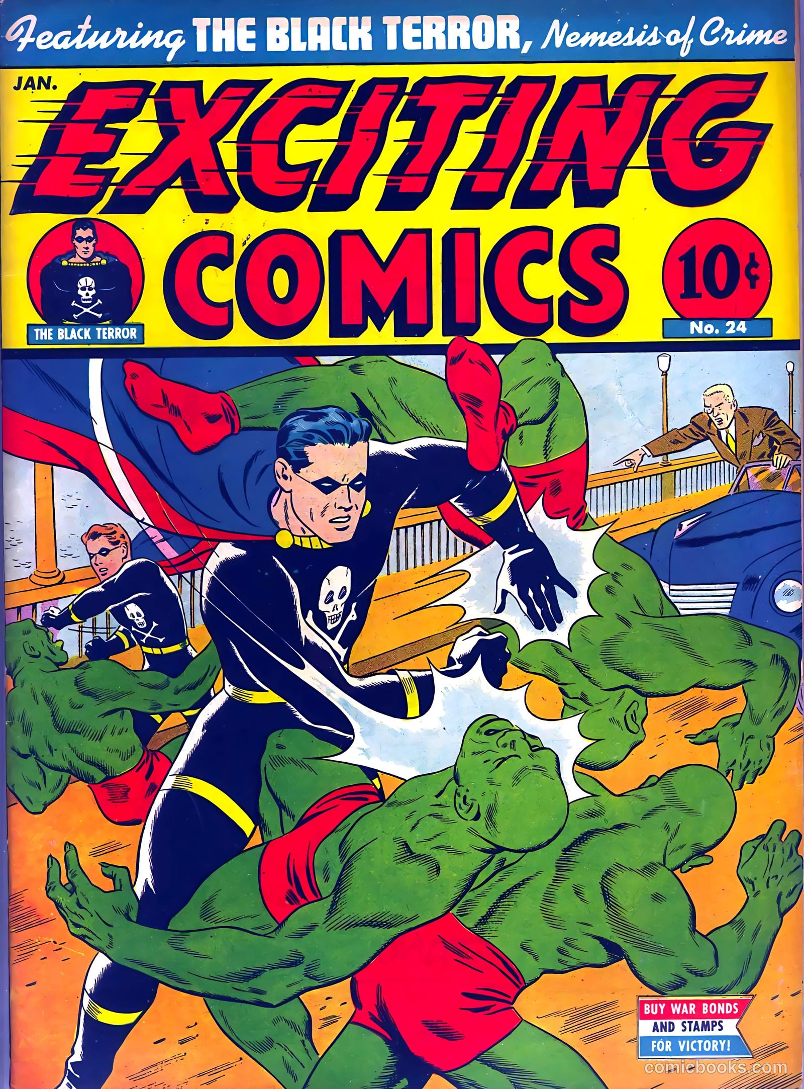 Exciting Comics #24 cover