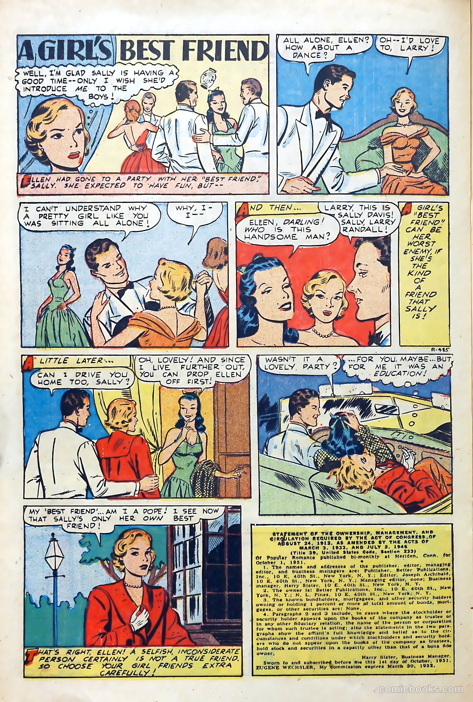 Popular Romance #17 (1950) — page 20 of 36