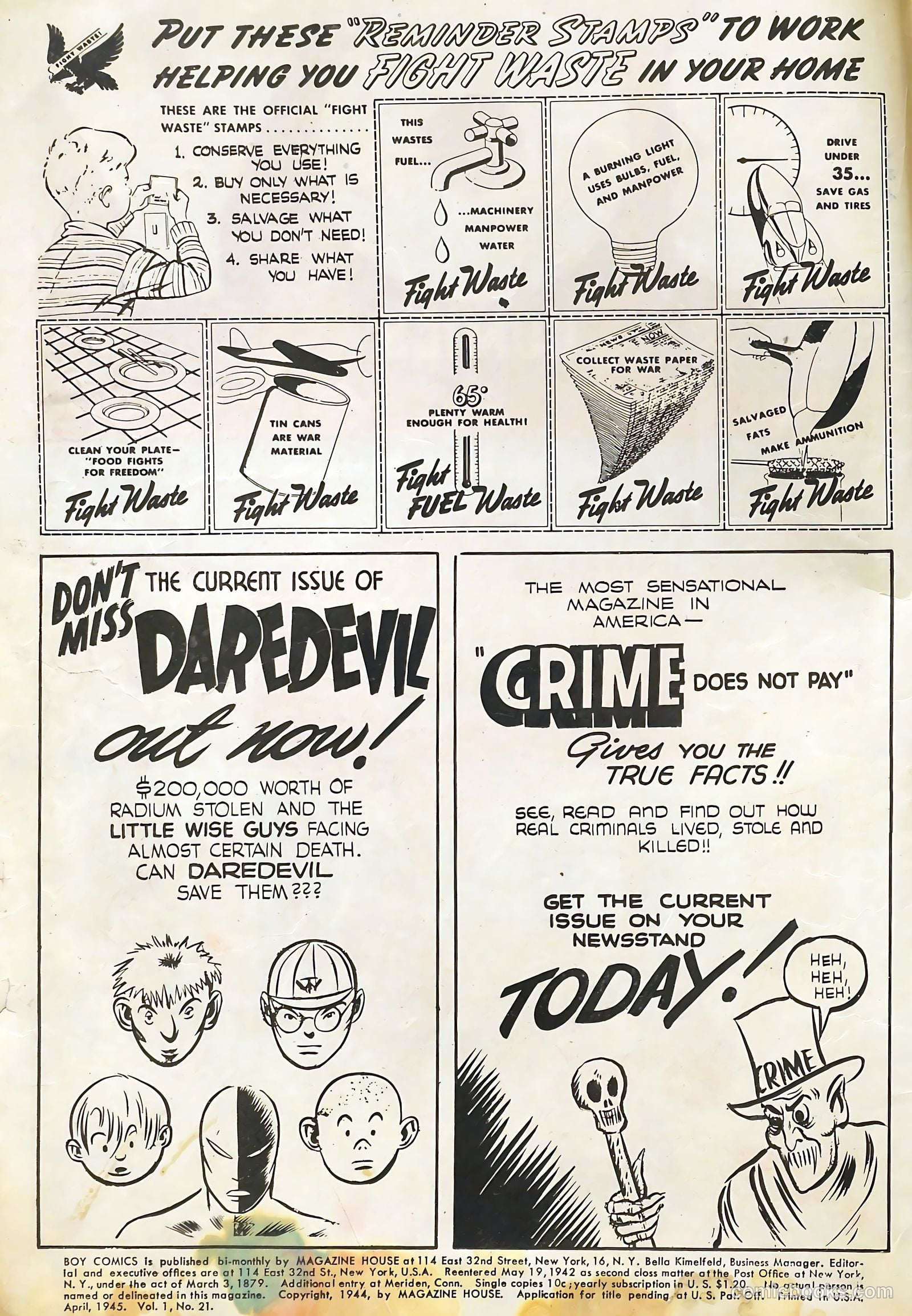 Boy Comics #21 (1950) — page 2 of 52