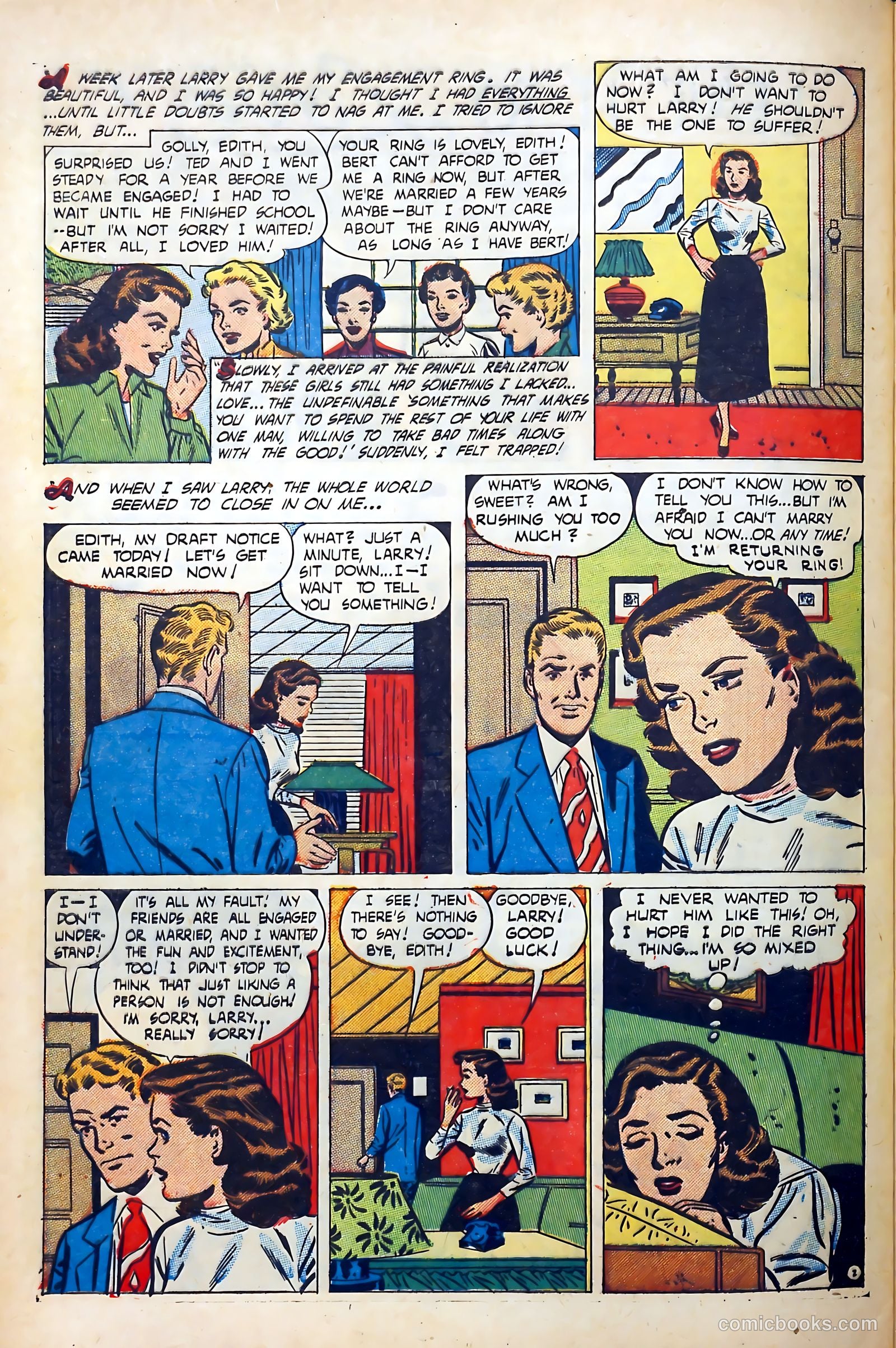Popular Romance #20 (1950) — page 32 of 36