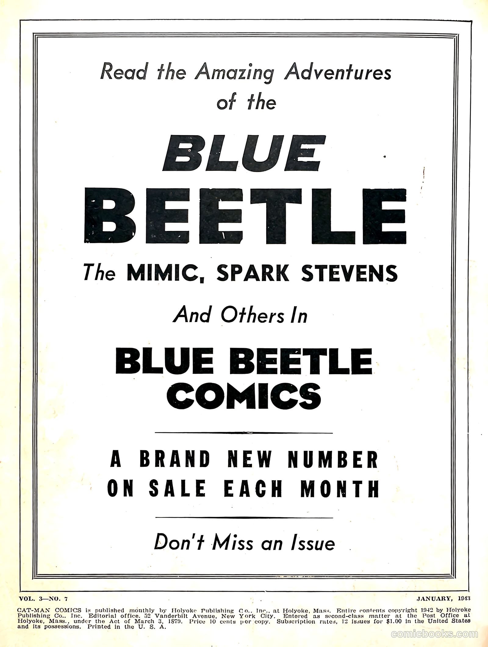 Cat-Man Comics #17 (1941) — page 2 of 69