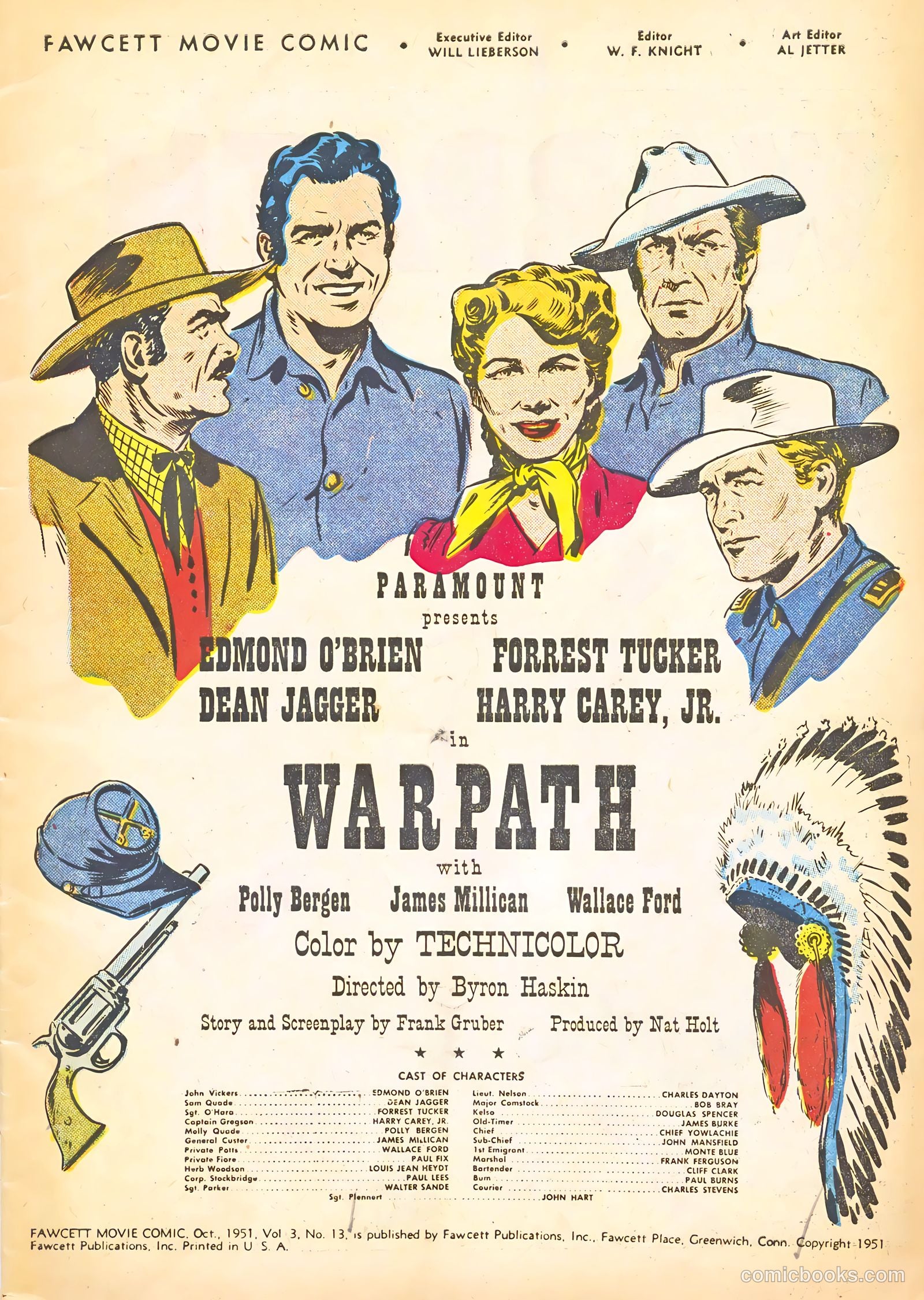Fawcett Movie Comic 13 - Warpath #1 — page 3 of 36