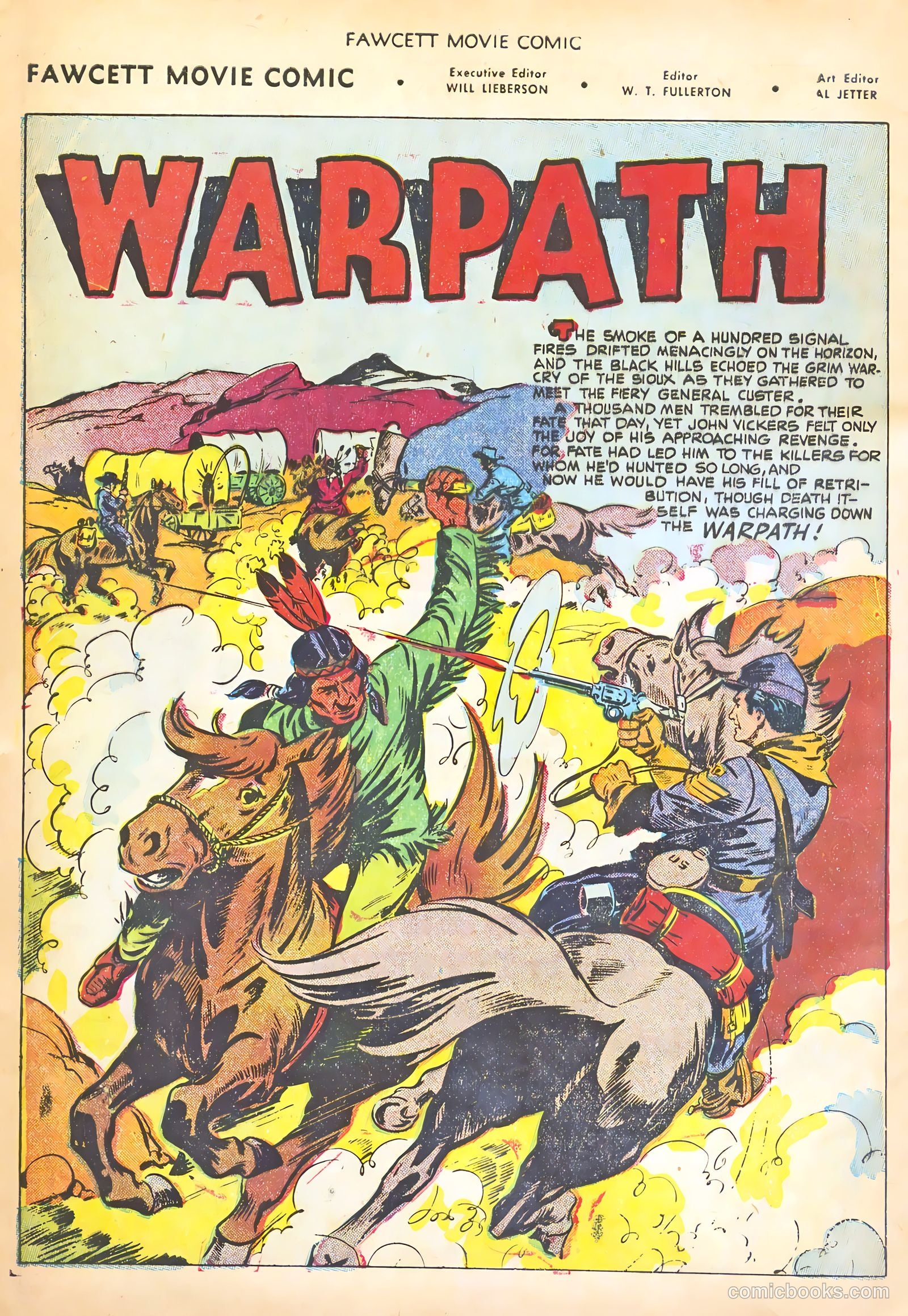 Fawcett Movie Comic 13 - Warpath #1 — page 4 of 36