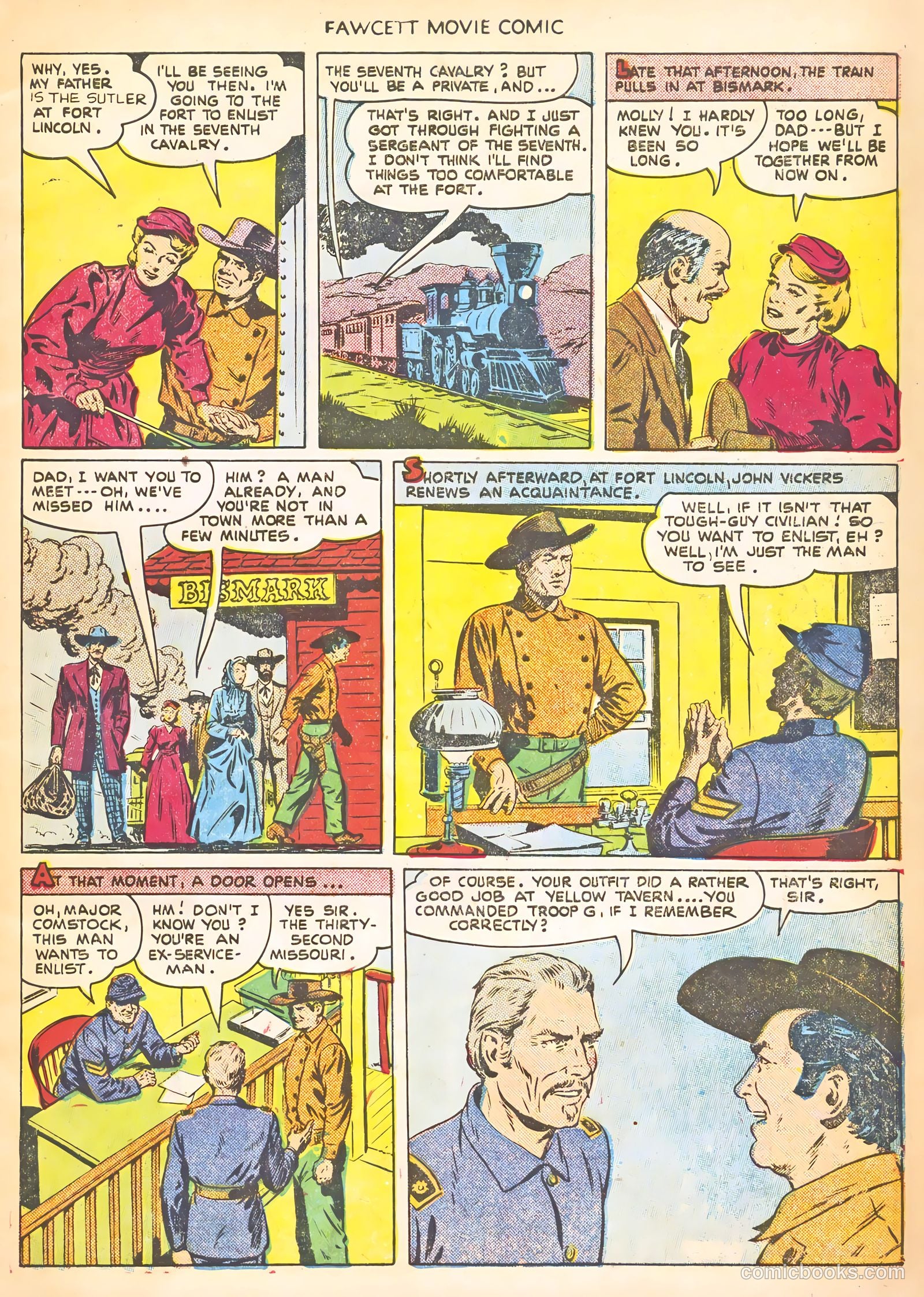Fawcett Movie Comic 13 - Warpath #1 — page 7 of 36