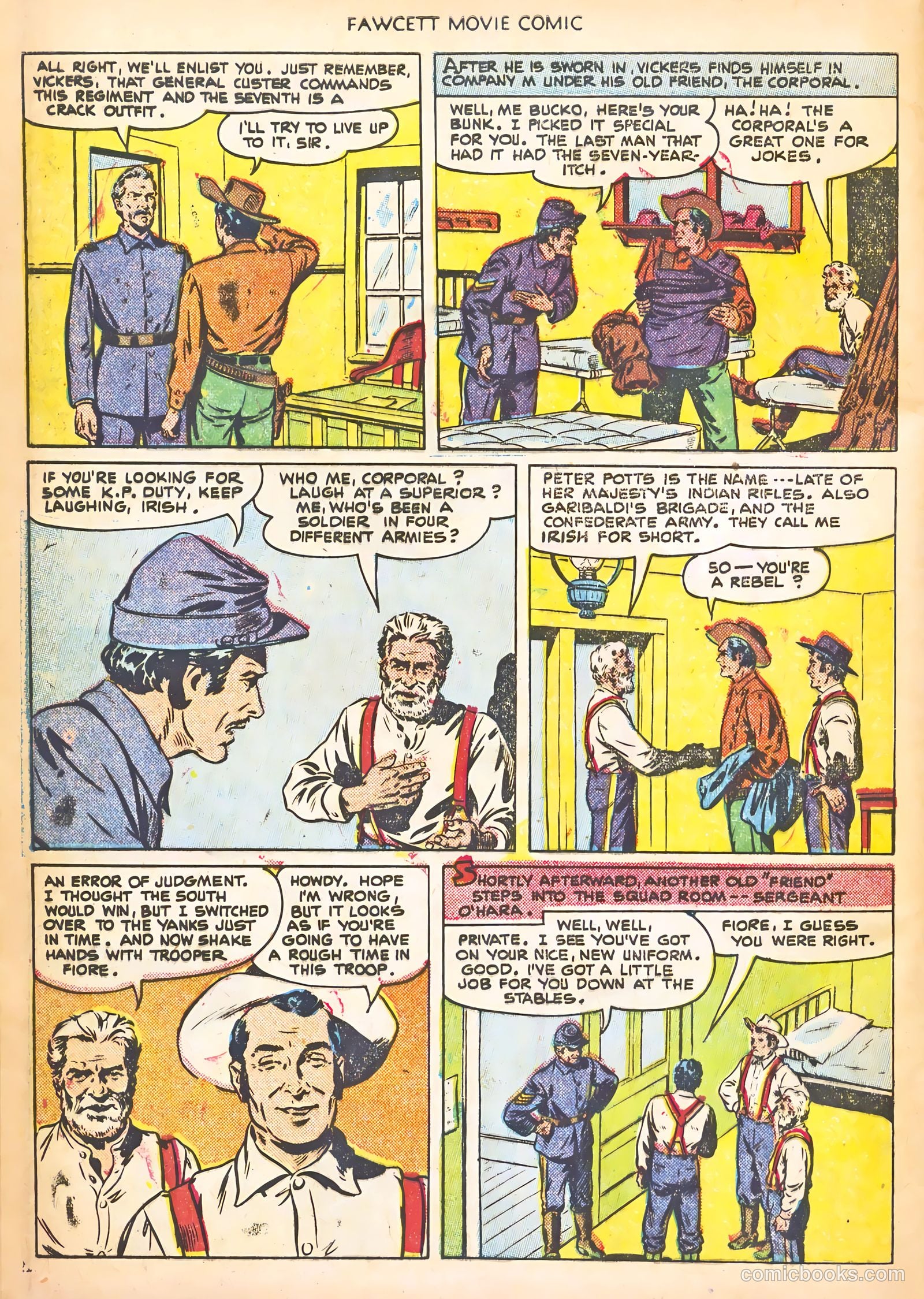Fawcett Movie Comic 13 - Warpath #1 — page 8 of 36