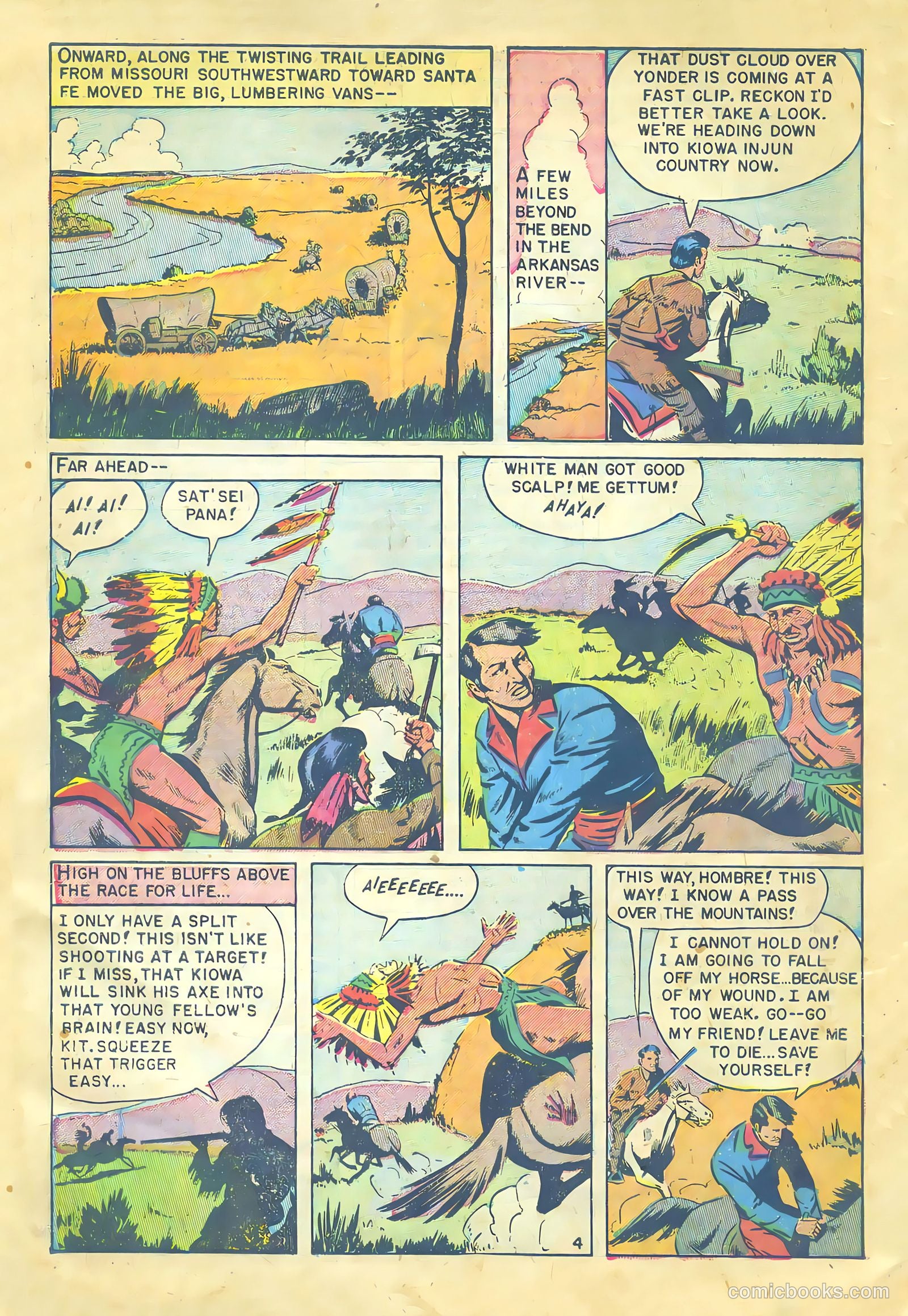 Kit Carson and the Blackfeet Warriors #1 (1953) — page 6 of 36