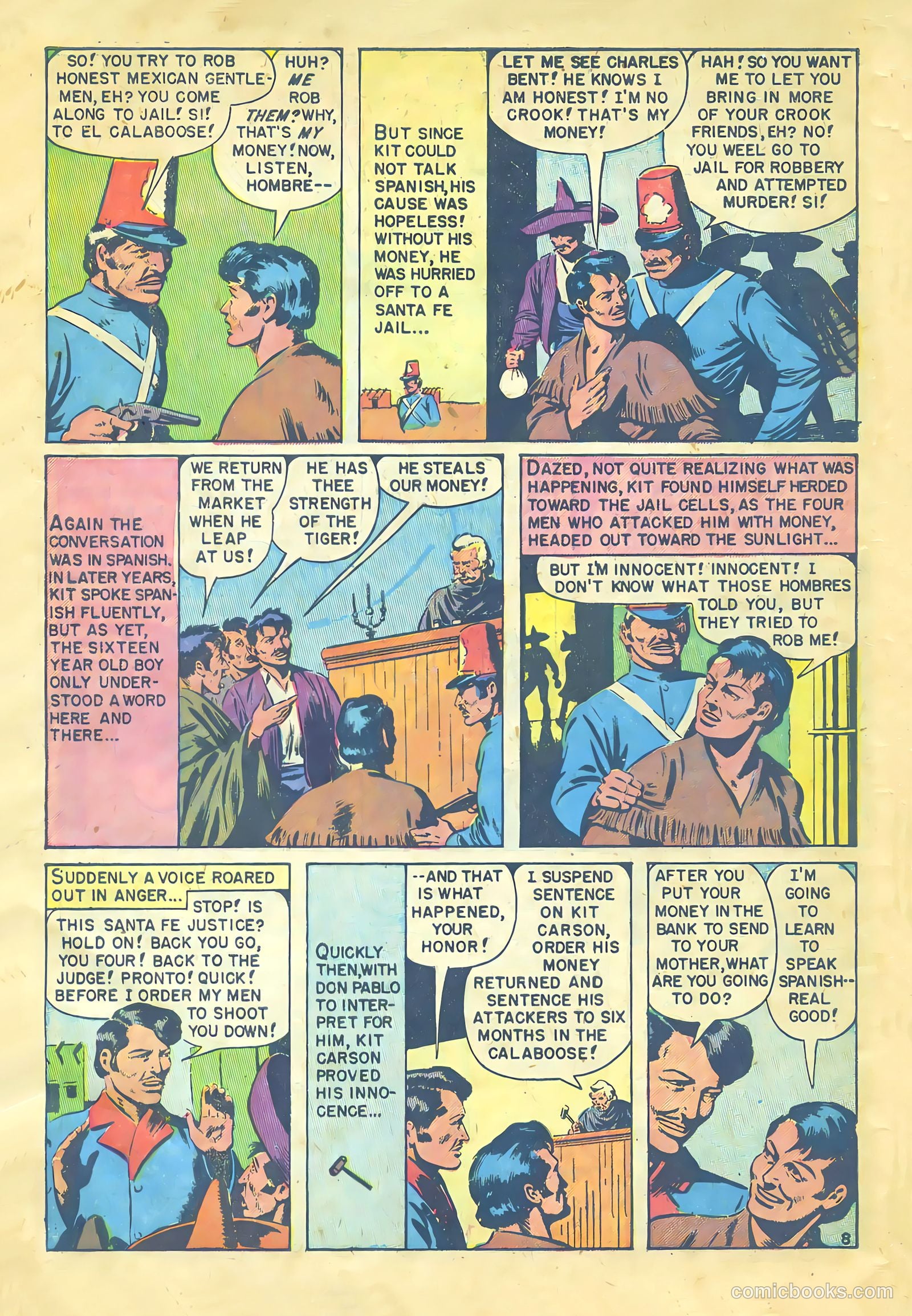 Kit Carson and the Blackfeet Warriors #1 (1953) — page 10 of 36