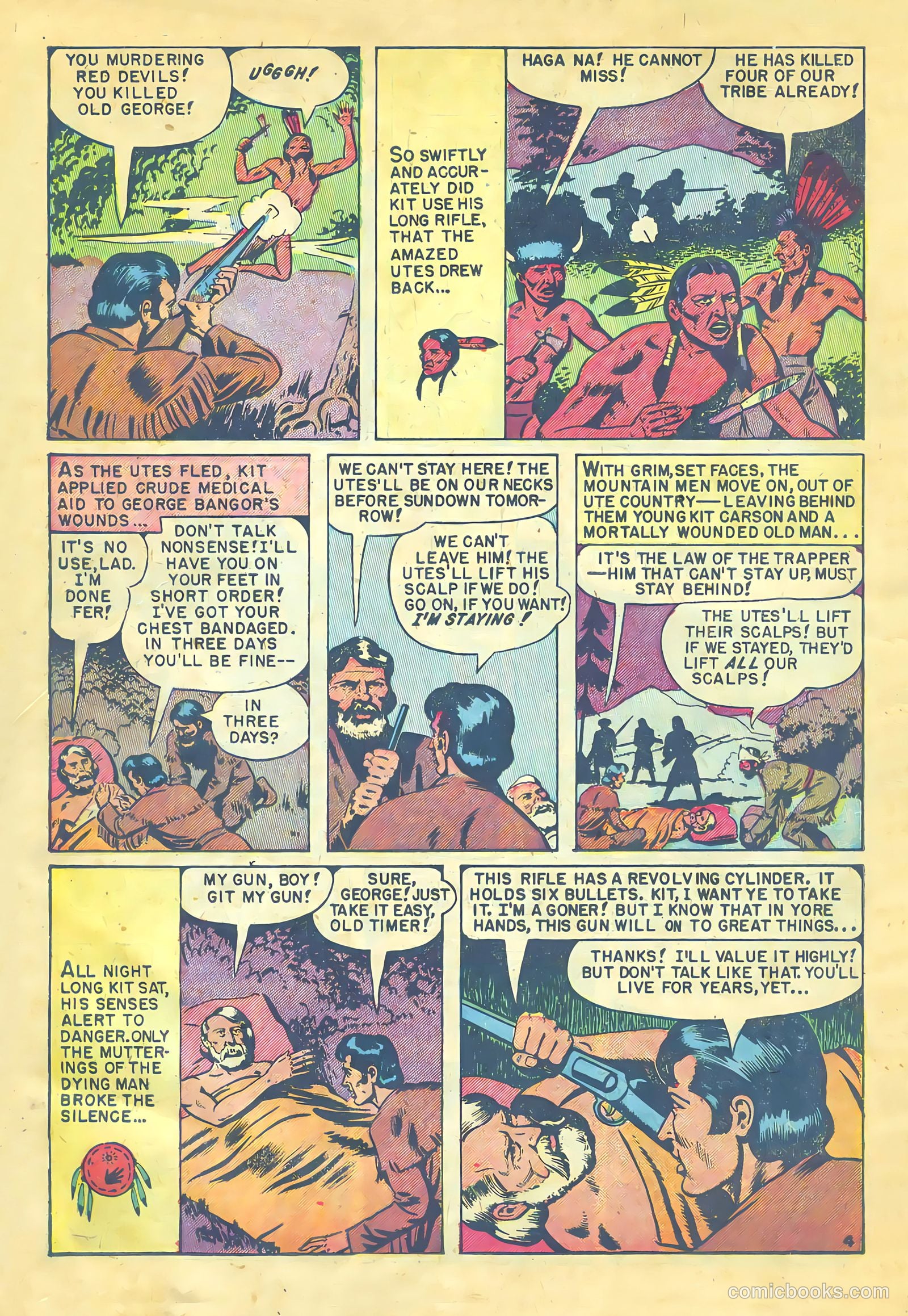 Kit Carson and the Blackfeet Warriors #1 (1953) — page 14 of 36