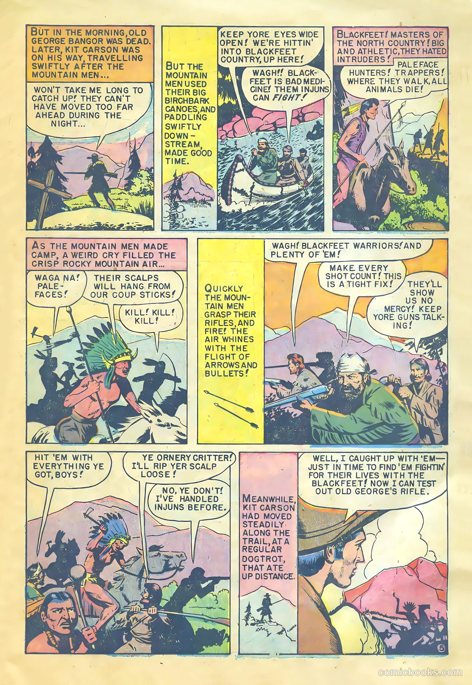 Kit Carson and the Blackfeet Warriors #1 (1953) — page 15 of 36