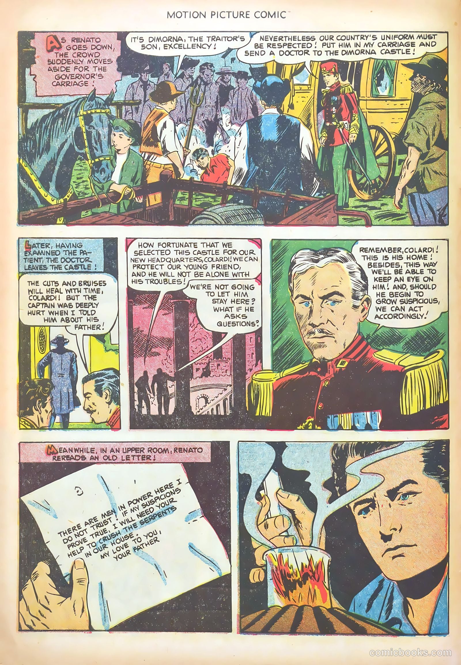 Motion Picture Comics 106 The Texas Rangers #1 — page 8 of 36