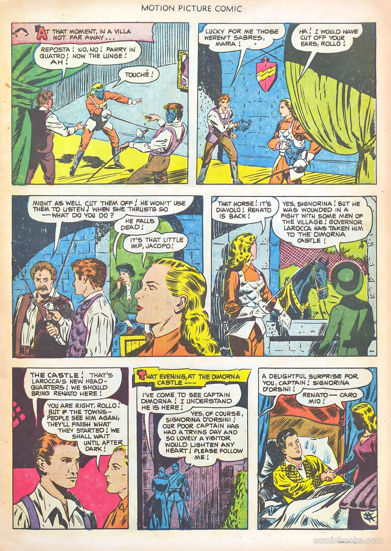Motion Picture Comics 106 The Texas Rangers #1 — page 9 of 36