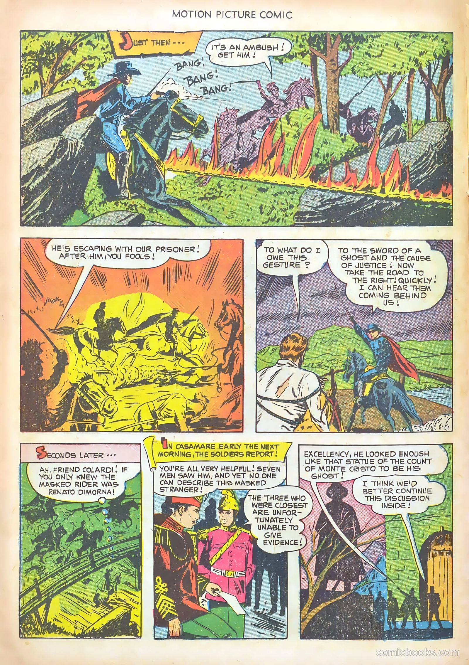 Motion Picture Comics 106 The Texas Rangers #1 — page 12 of 36