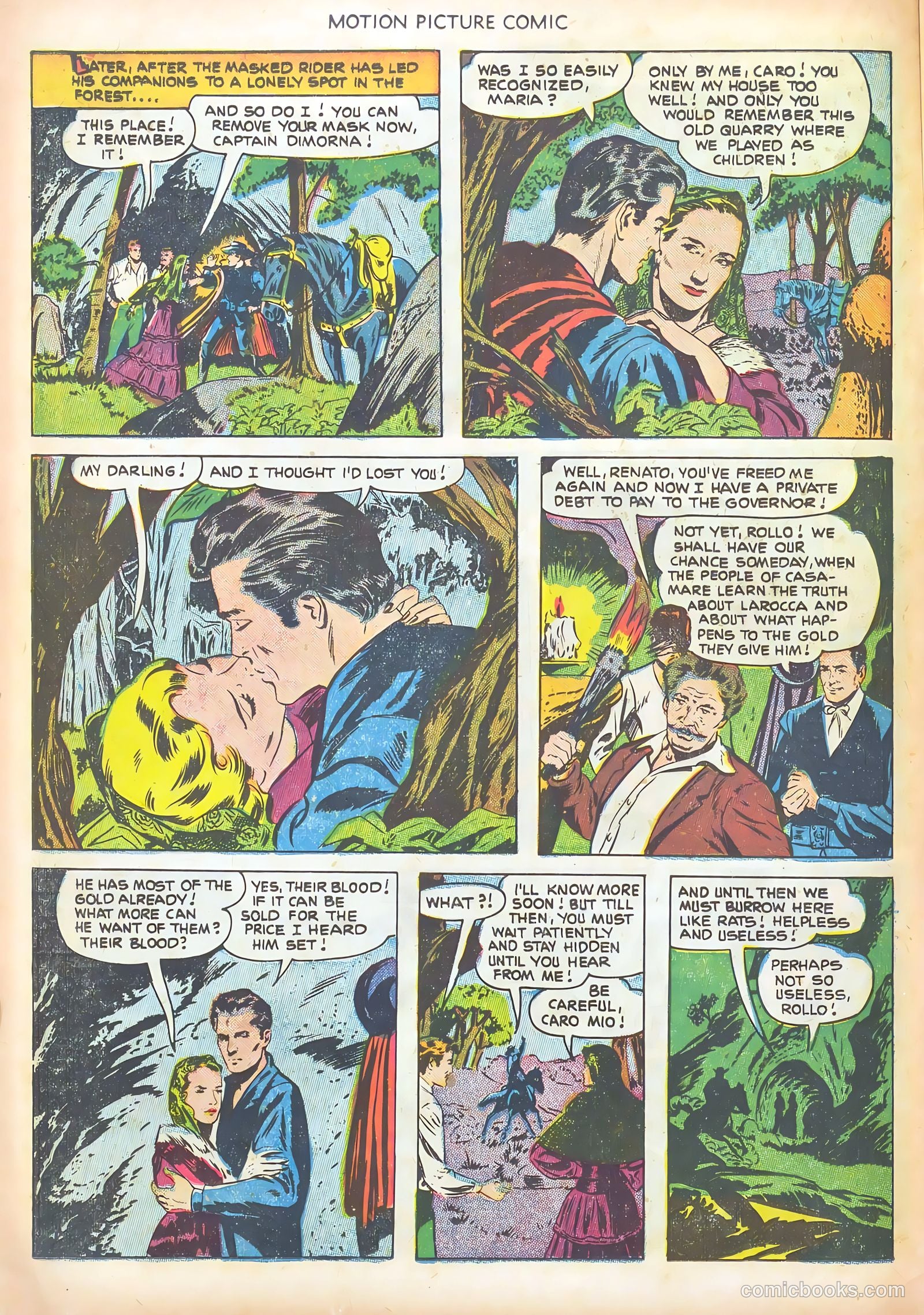 Motion Picture Comics 106 The Texas Rangers #1 — page 16 of 36