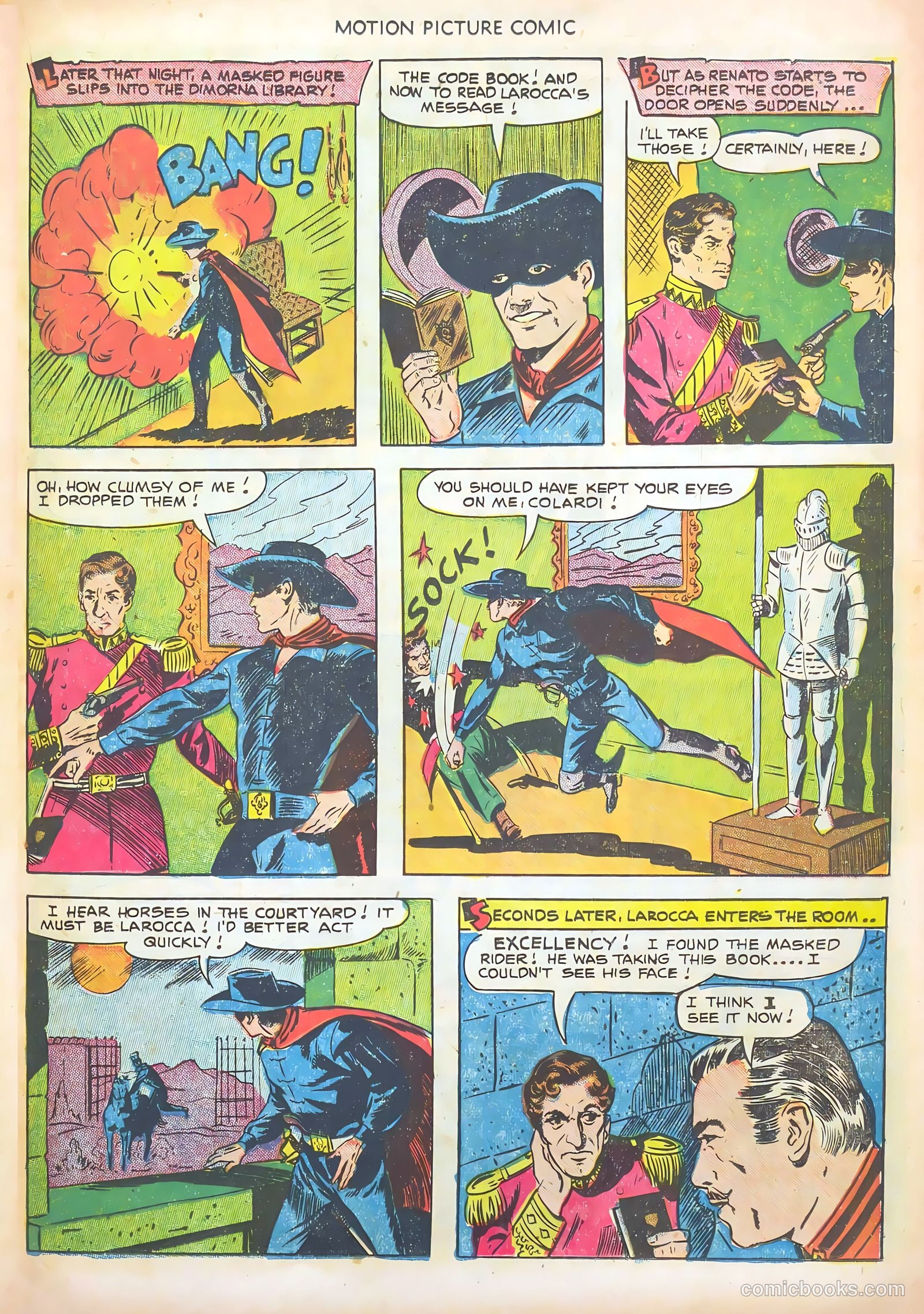 Motion Picture Comics 106 The Texas Rangers #1 — page 21 of 36