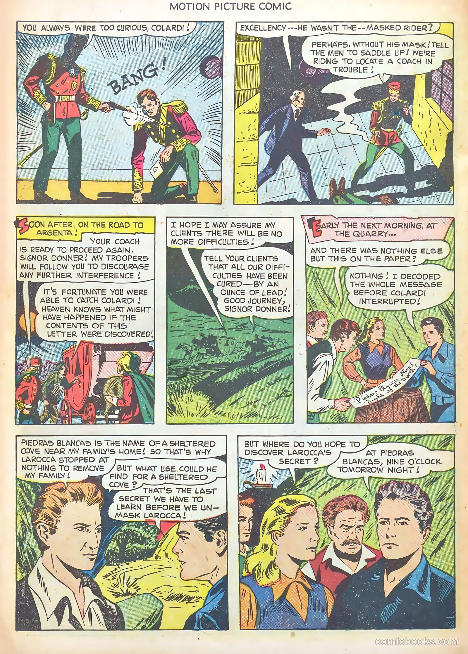 Motion Picture Comics 106 The Texas Rangers #1 — page 22 of 36