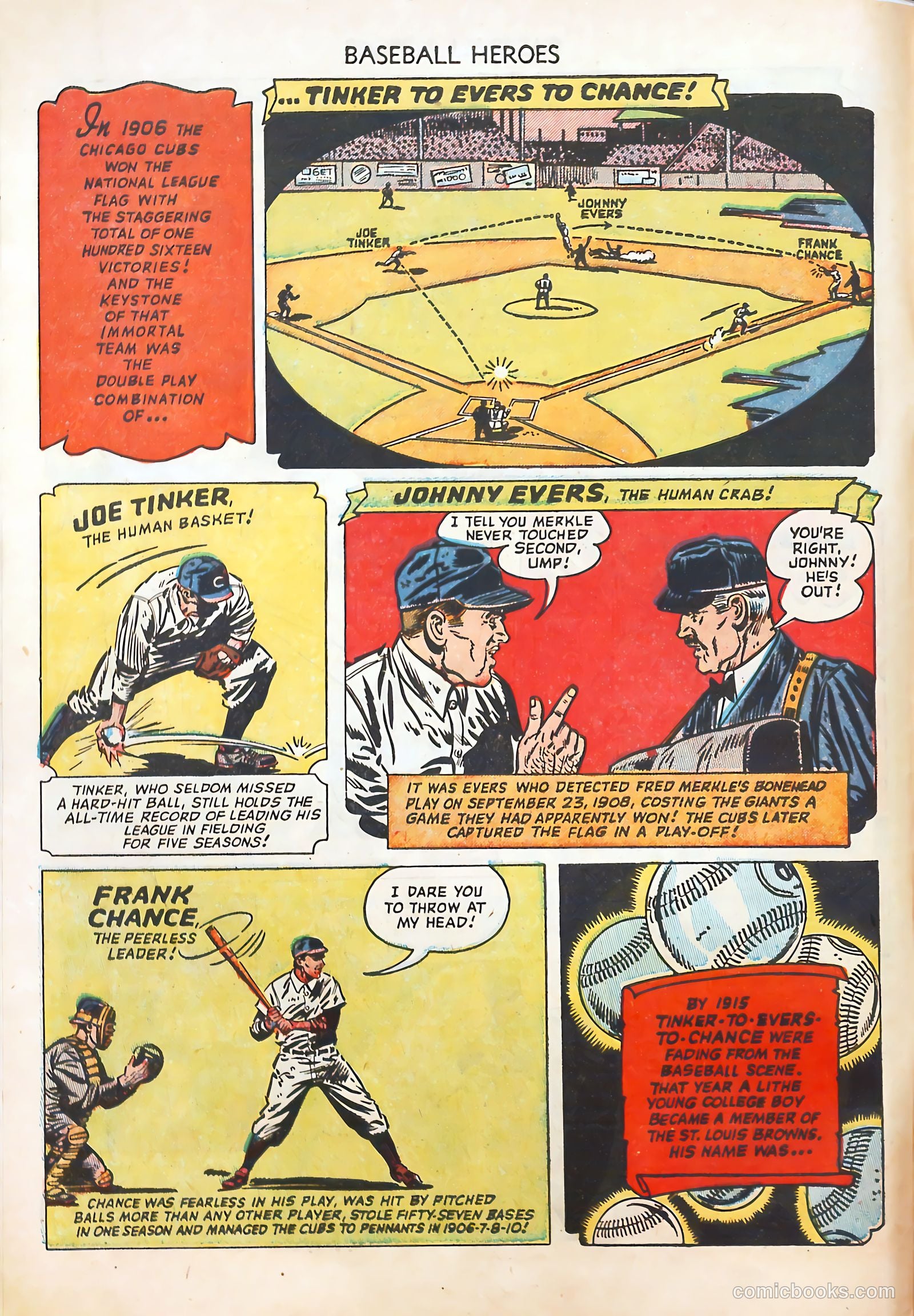 Baseball Heroes #1 (1952) — page 6 of 36